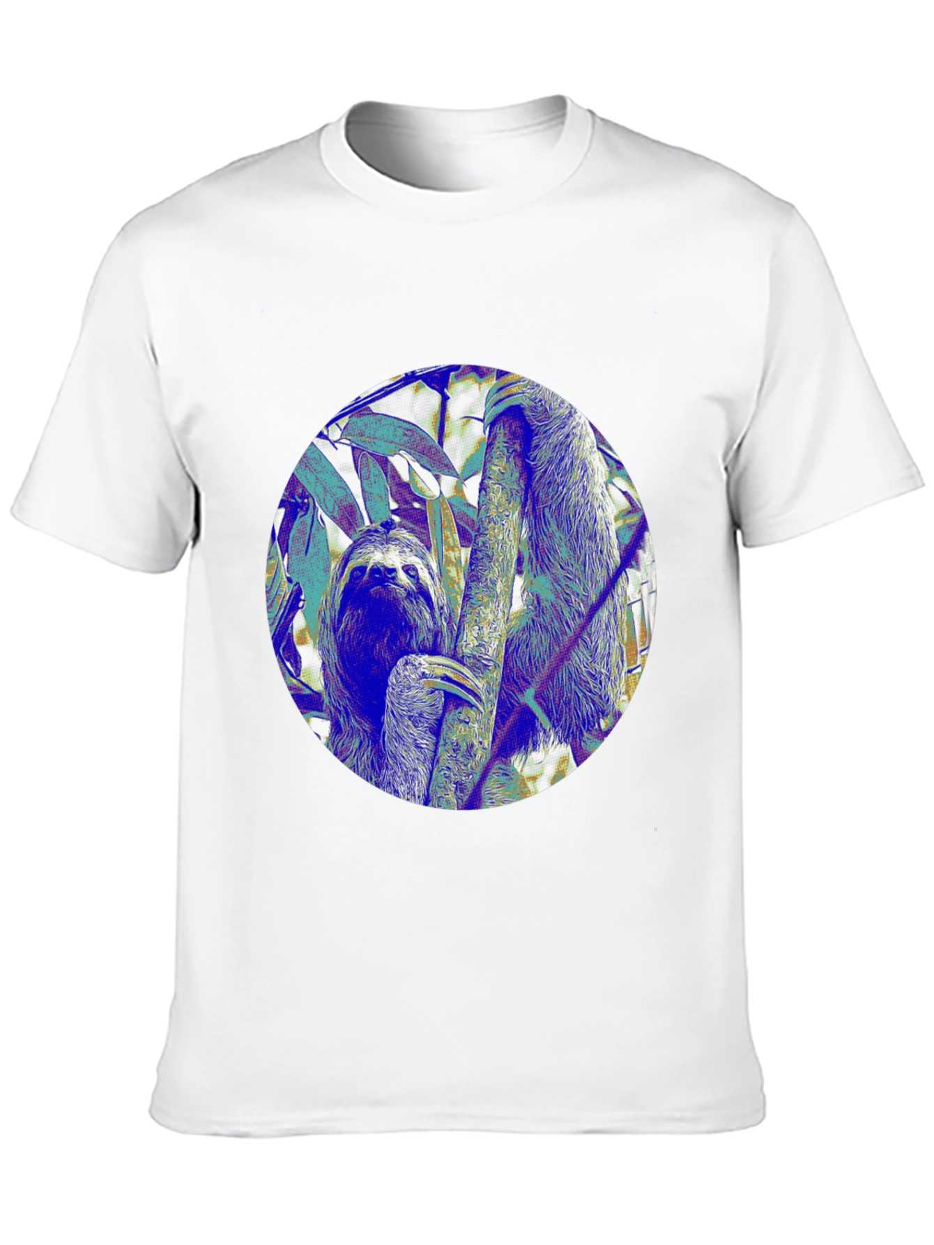 Sloth Graphic Tee - Unique Animal Print Shirt