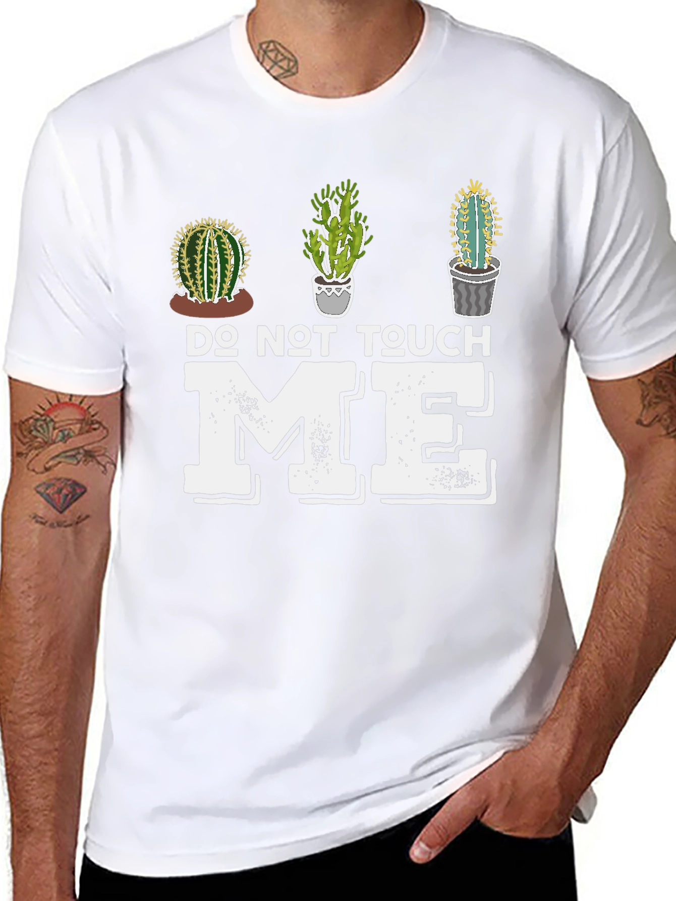 Do Not Touch Me Cactus Graphic Tee