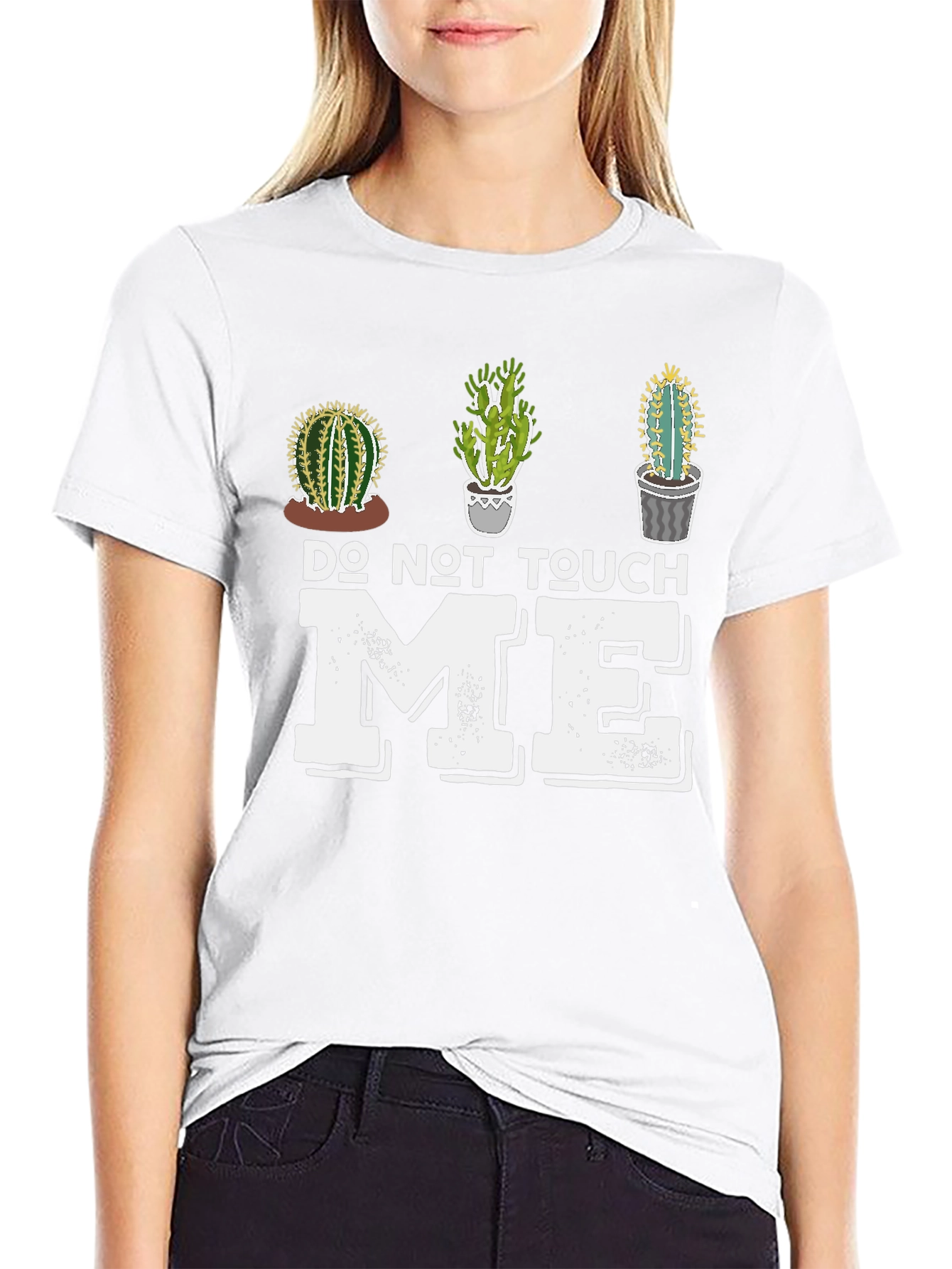 Do Not Touch Me Cactus Graphic Tee