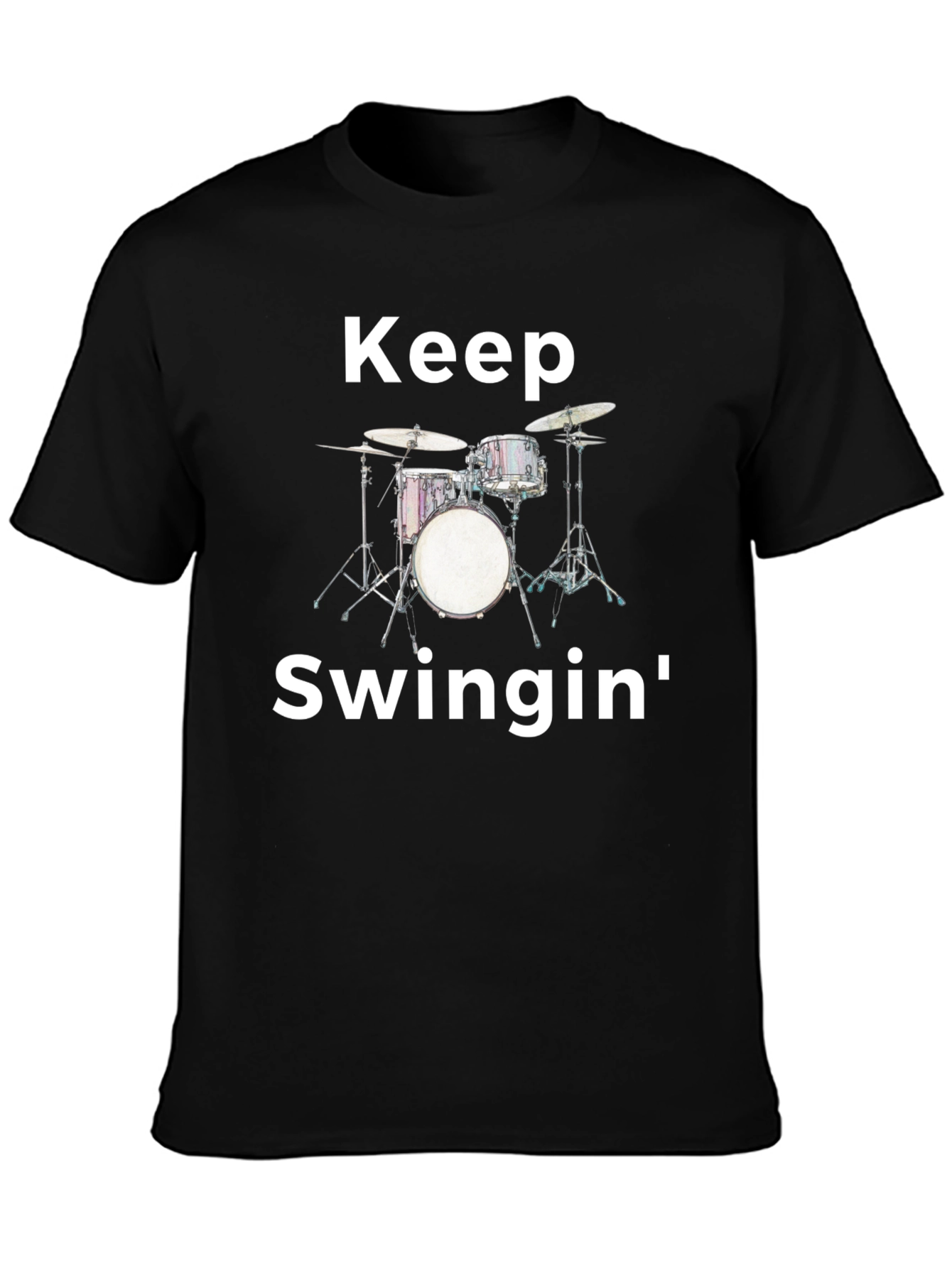 Keep Swingin Graphic Tee - Black