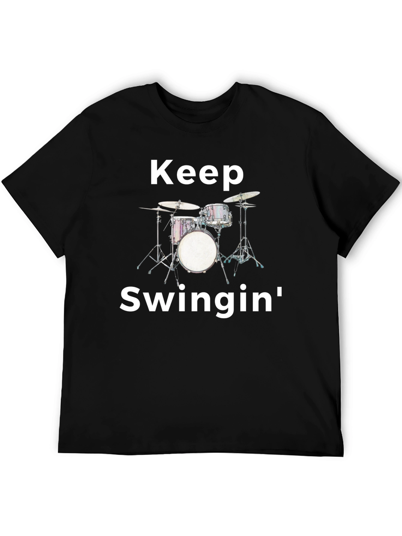 Keep Swingin Graphic Tee - Black