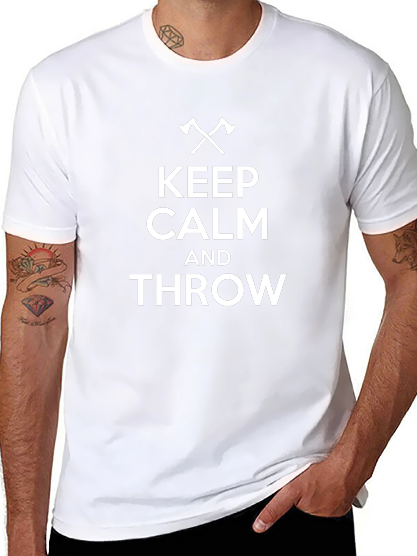 Keep Calm and Throw T-Shirt - Axe Throwing Apparel