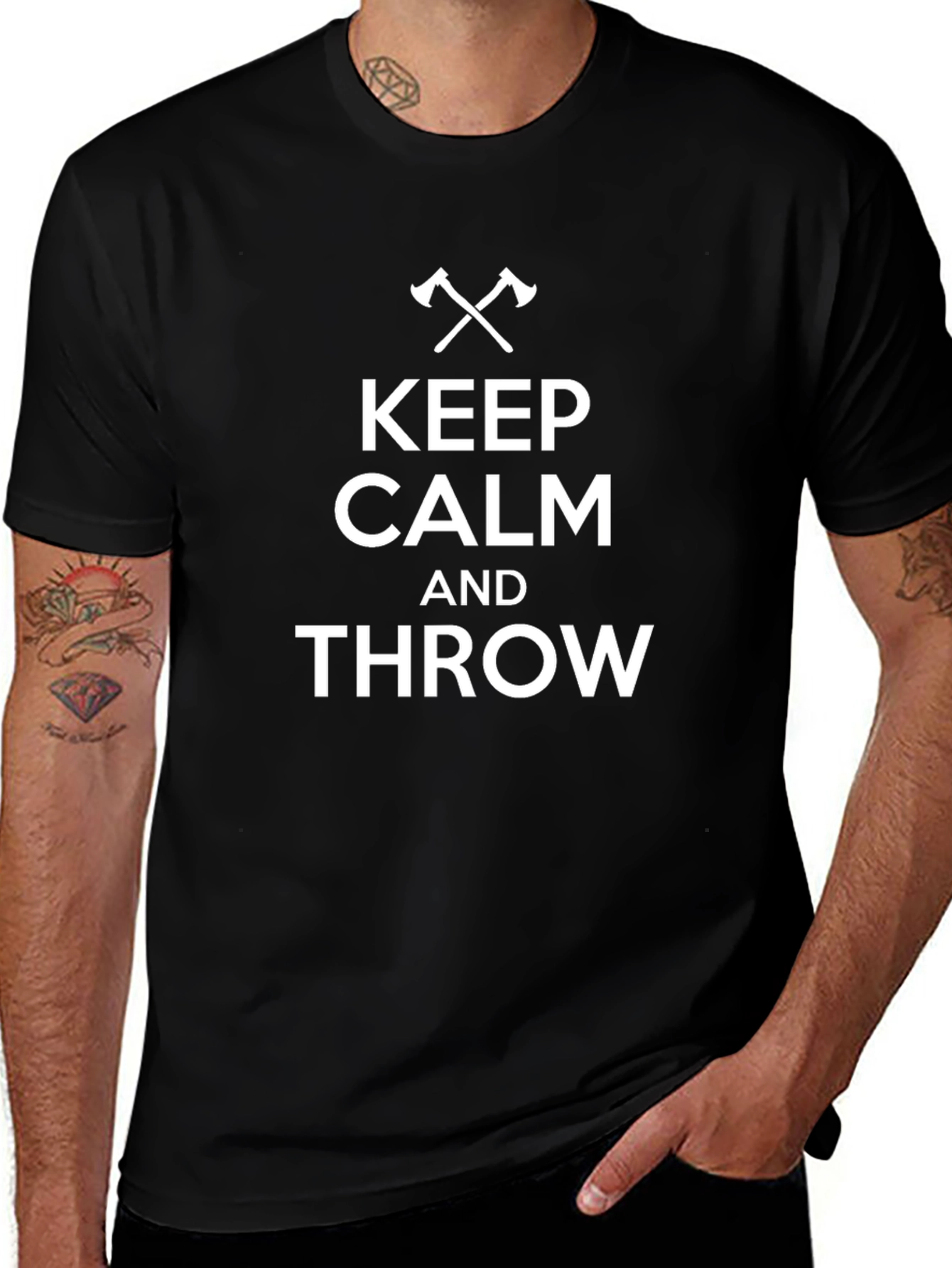 Keep Calm and Throw T-Shirt - Axe Throwing Apparel