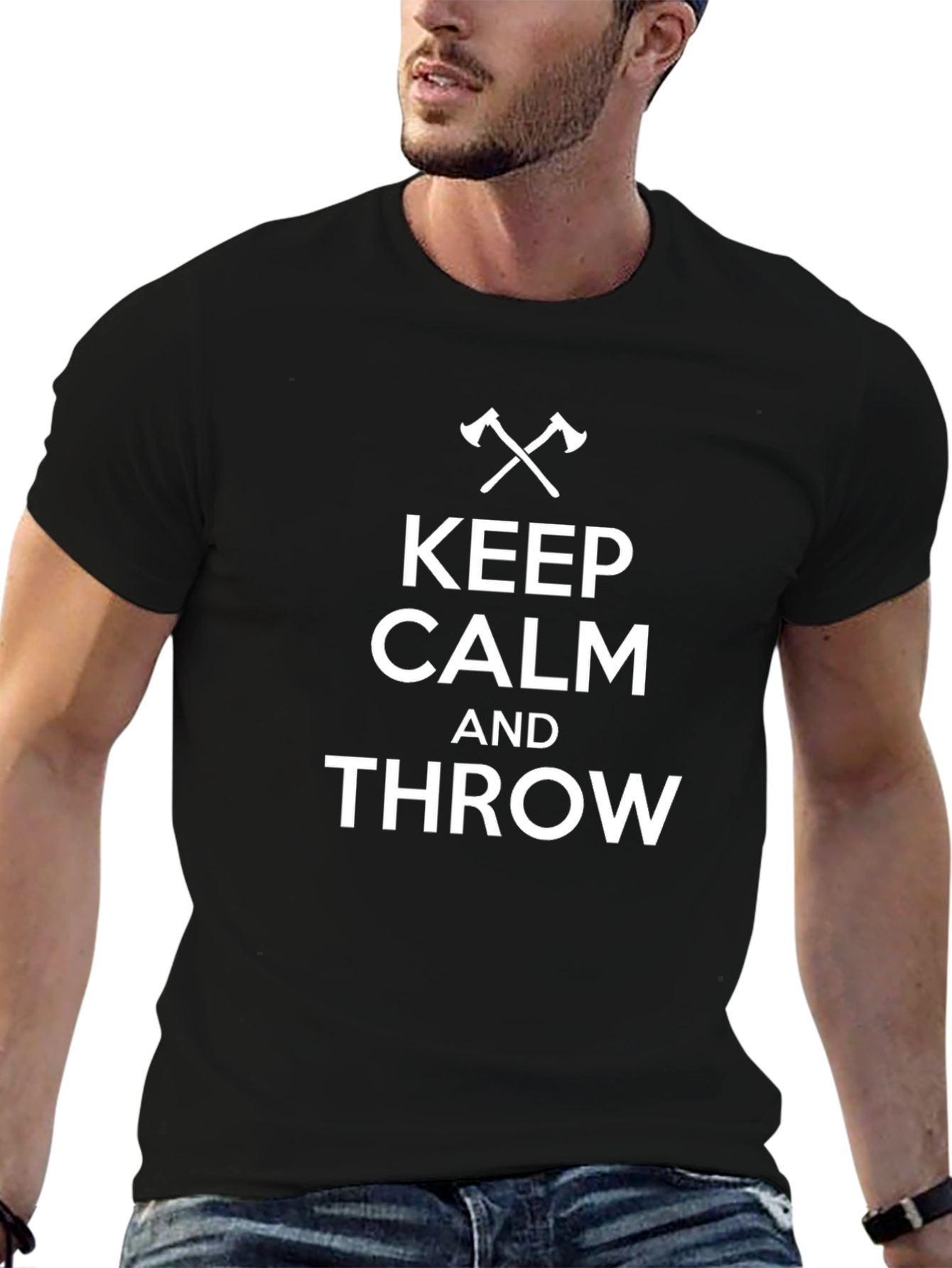 Keep Calm and Throw T-Shirt - Axe Throwing Apparel