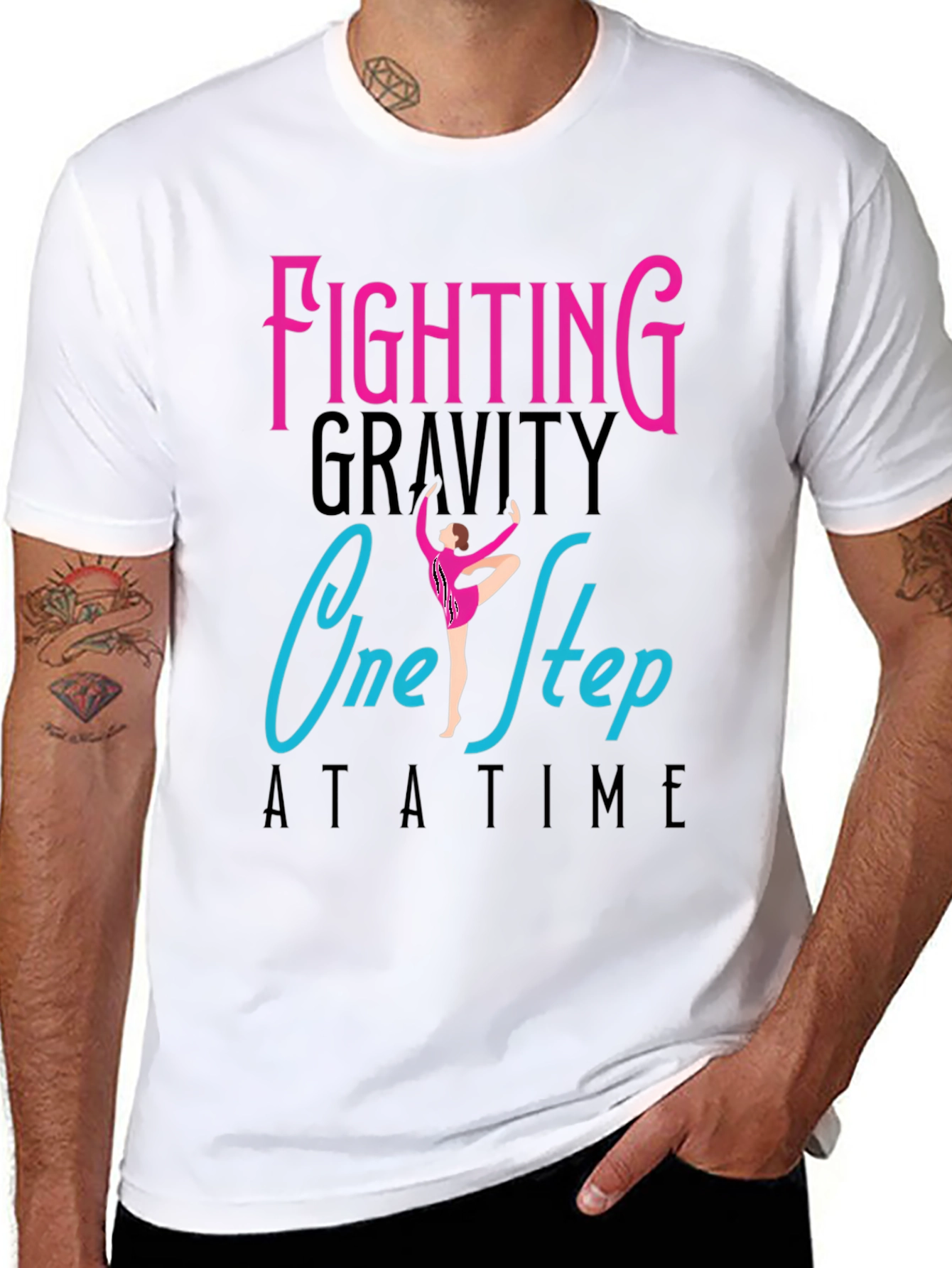 Fighting Gravity One Step At a Time T-Shirt
