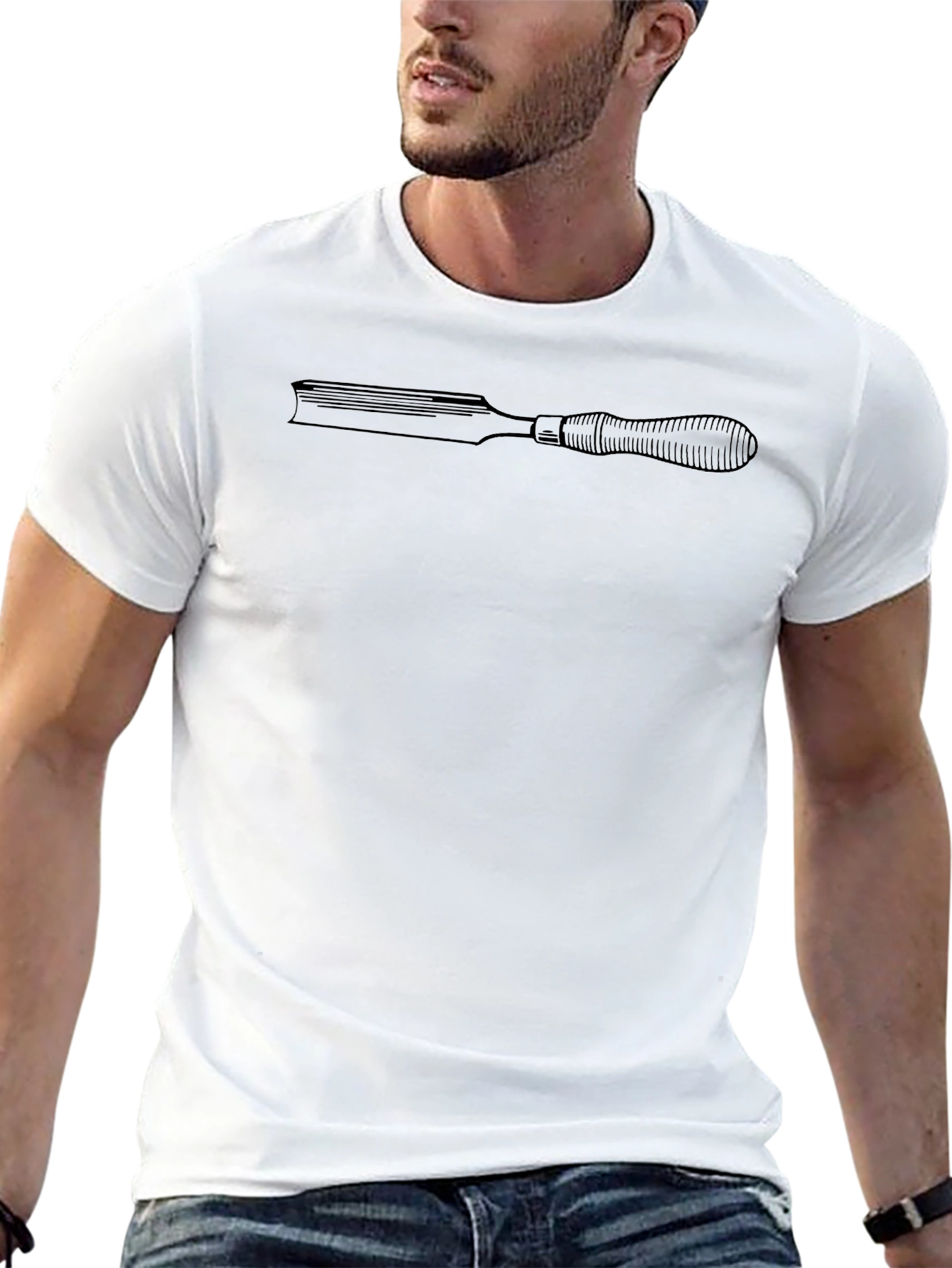 Carpenters Chisel Graphic Tee - Woodworking Shirt