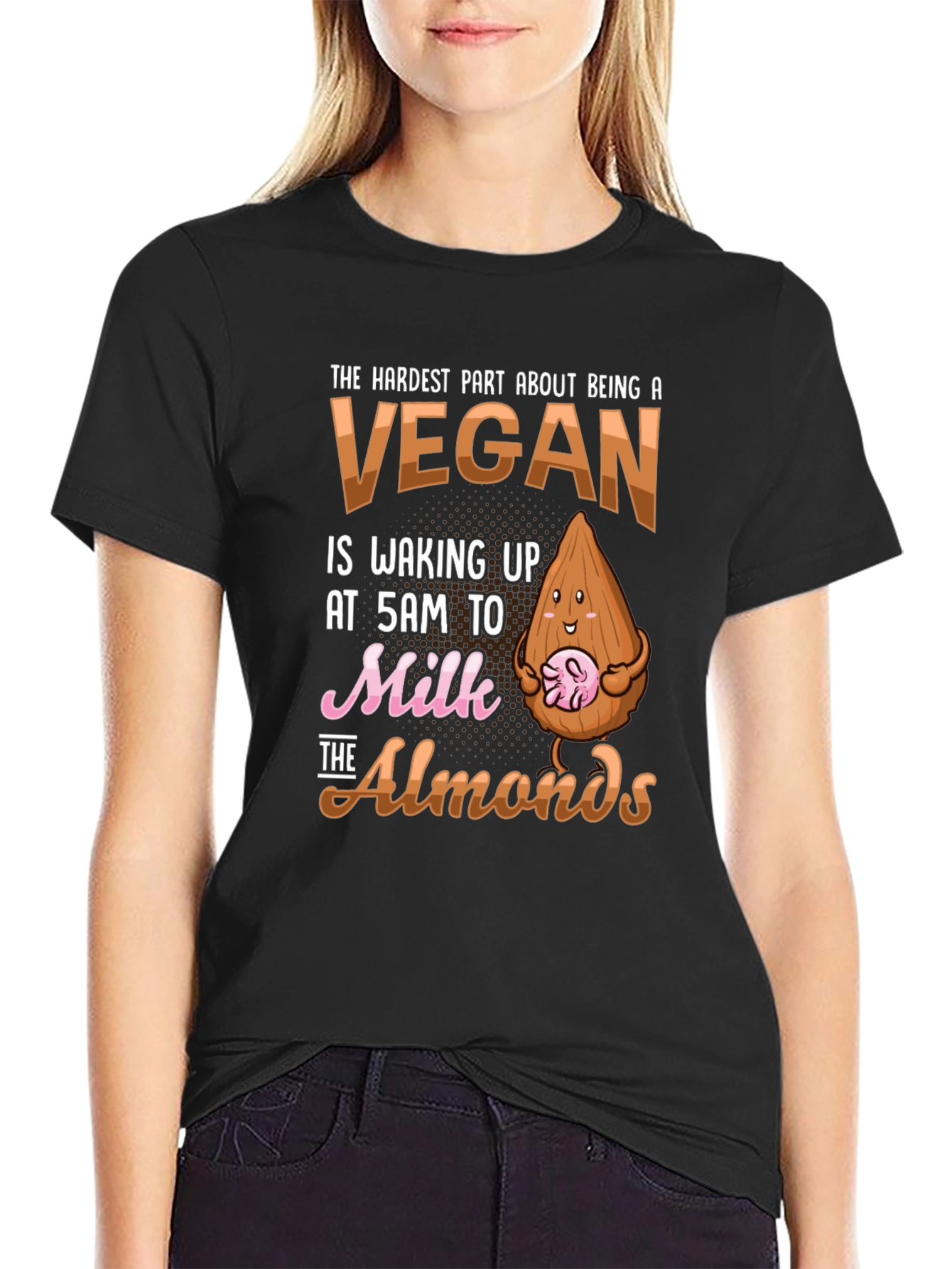 Vegan Almond Milk T-Shirt Funny Vegan Gift