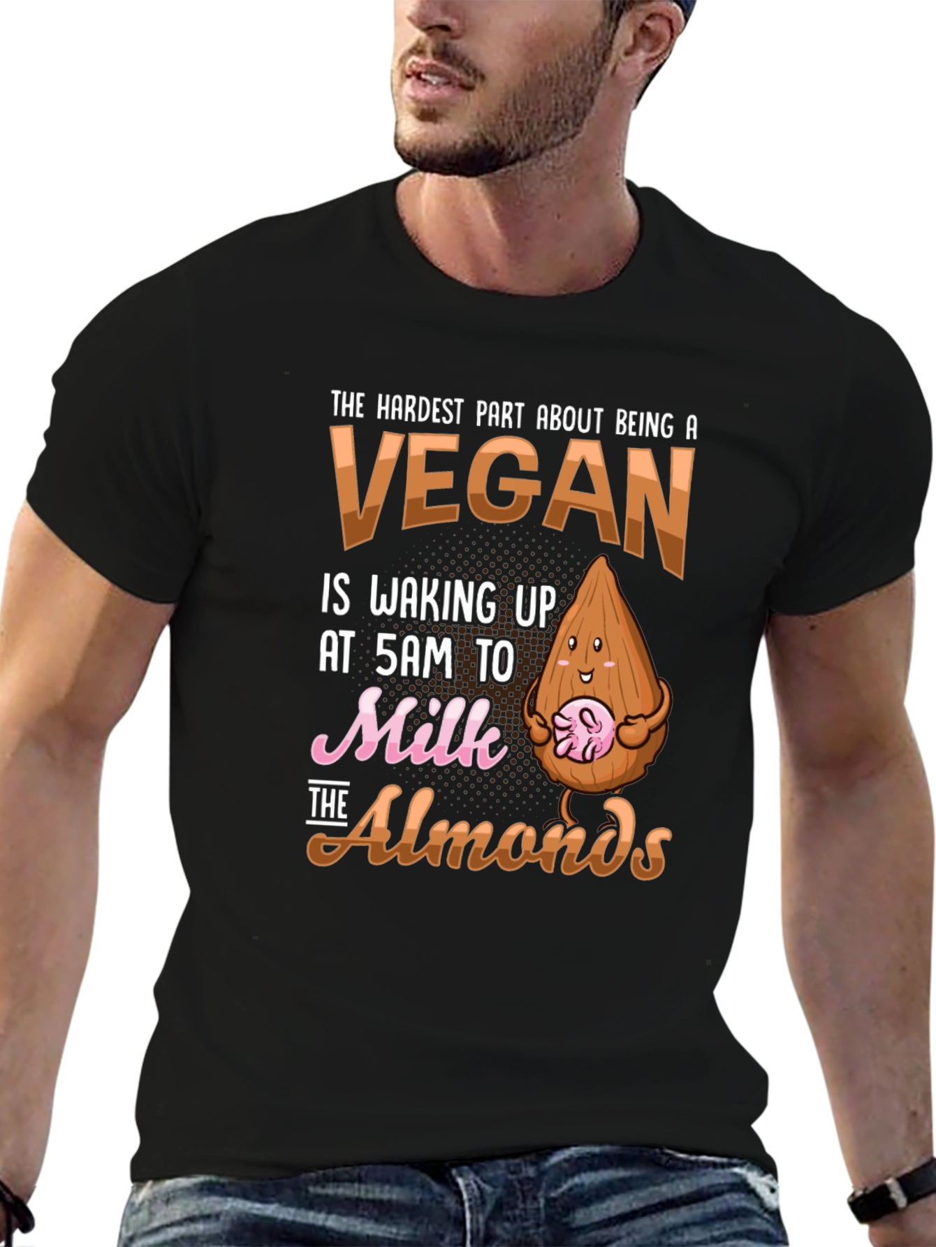 Vegan Almond Milk T-Shirt Funny Vegan Gift