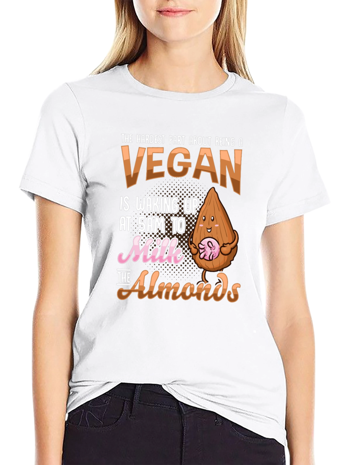 Vegan Almond Milk T-Shirt Funny Vegan Gift