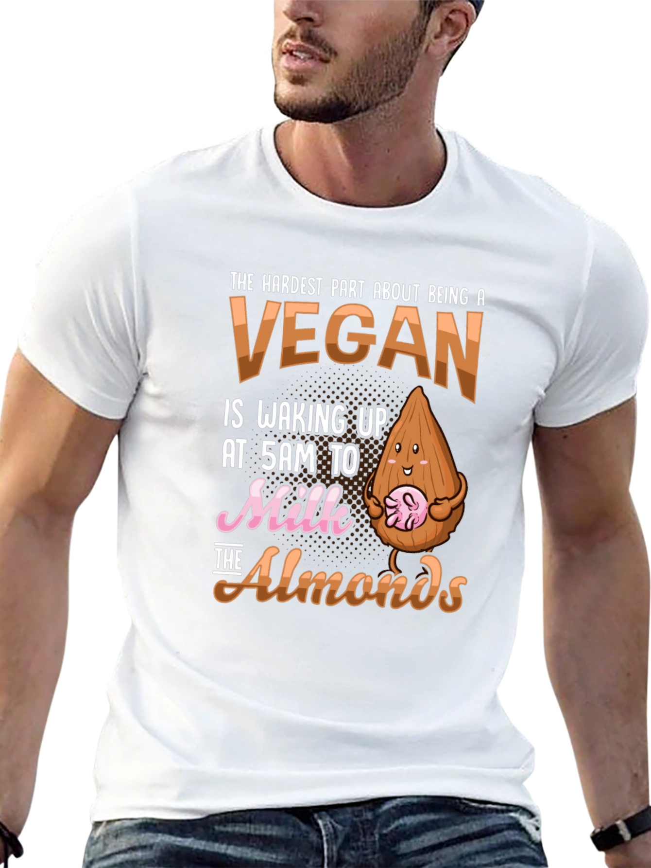 Vegan Almond Milk T-Shirt Funny Vegan Gift