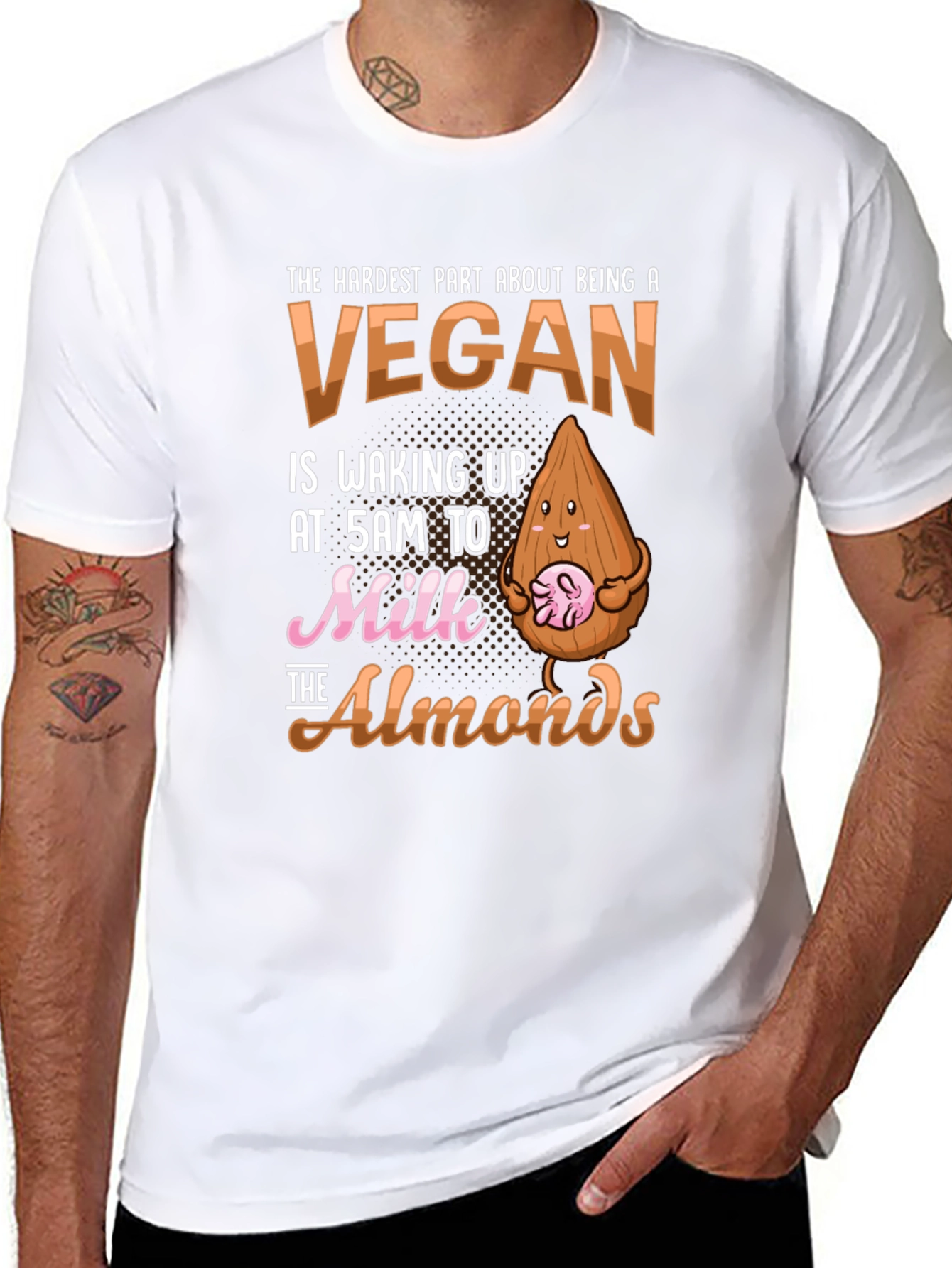 Vegan Almond Milk T-Shirt Funny Vegan Gift