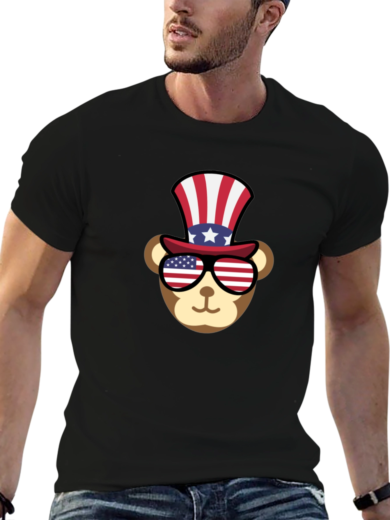 Patriotic Bear T-Shirt - Stars & Stripes