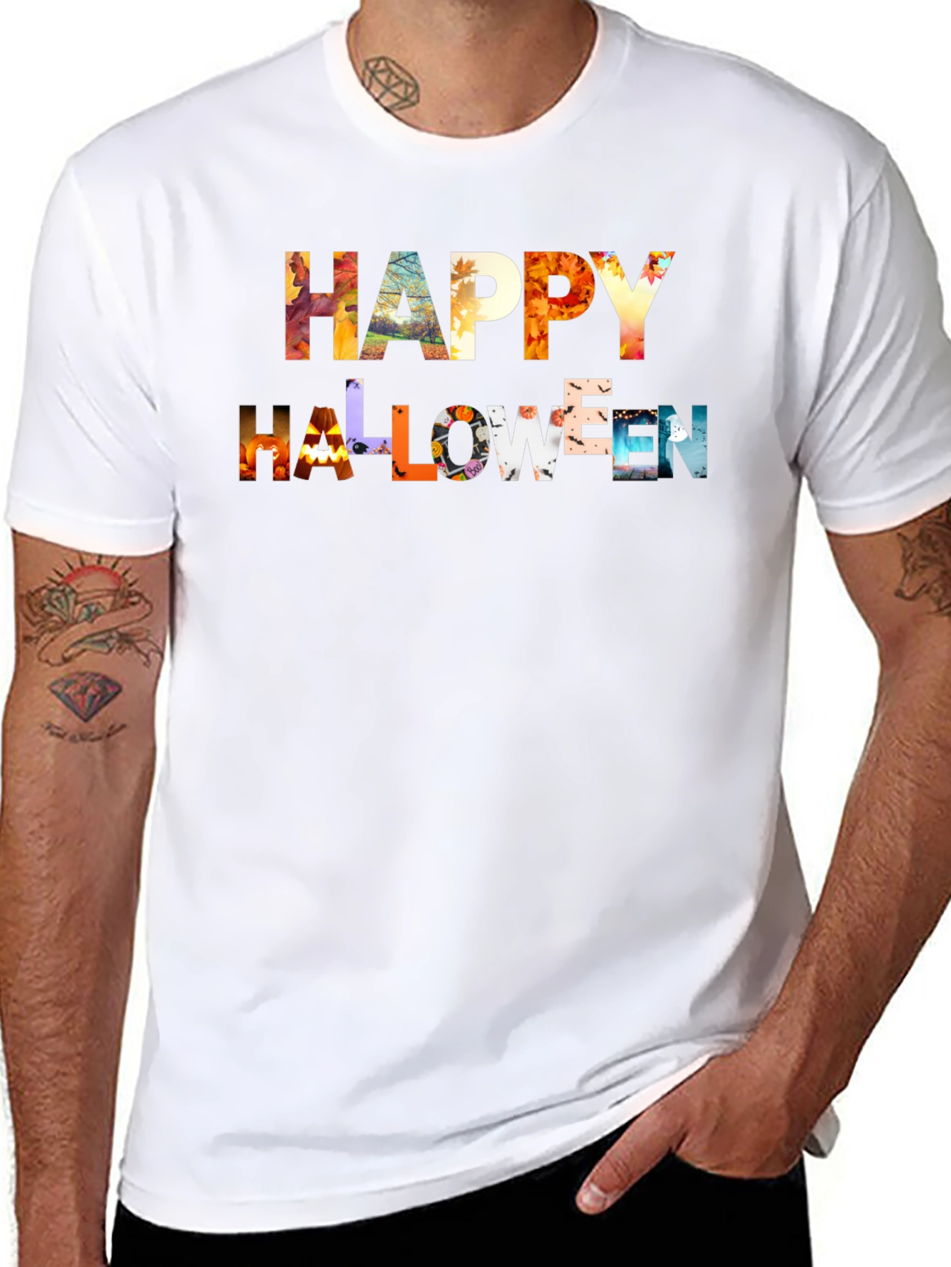 Happy Halloween Graphic Print Tee