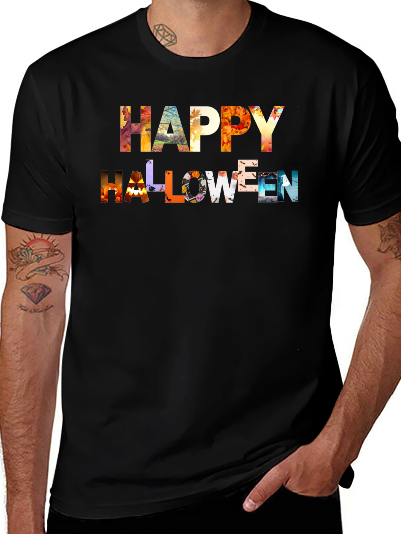 Happy Halloween Graphic Print Tee