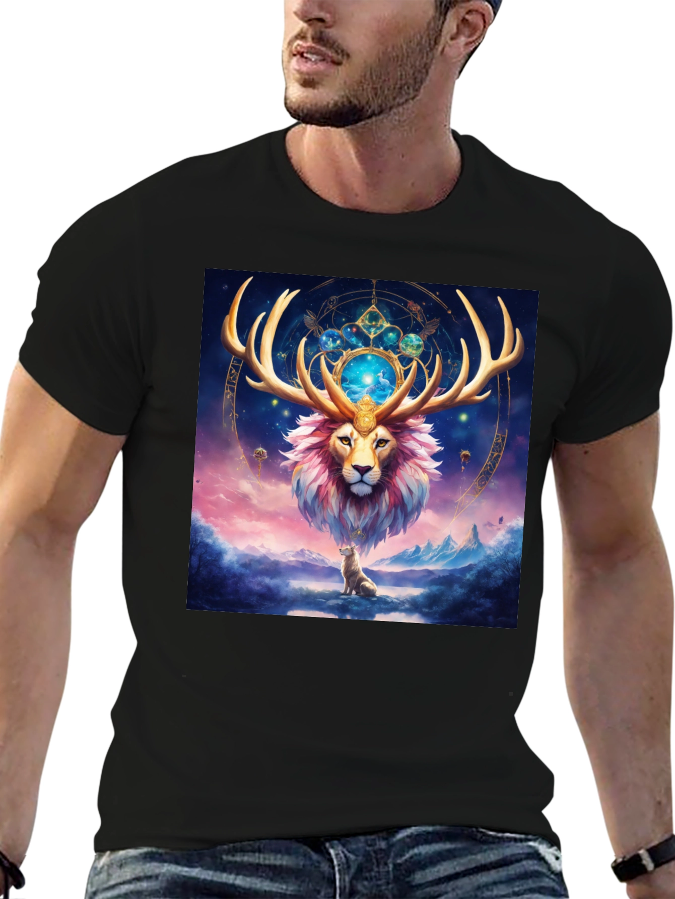 Mystic Lion T-Shirt - Zodiac Design