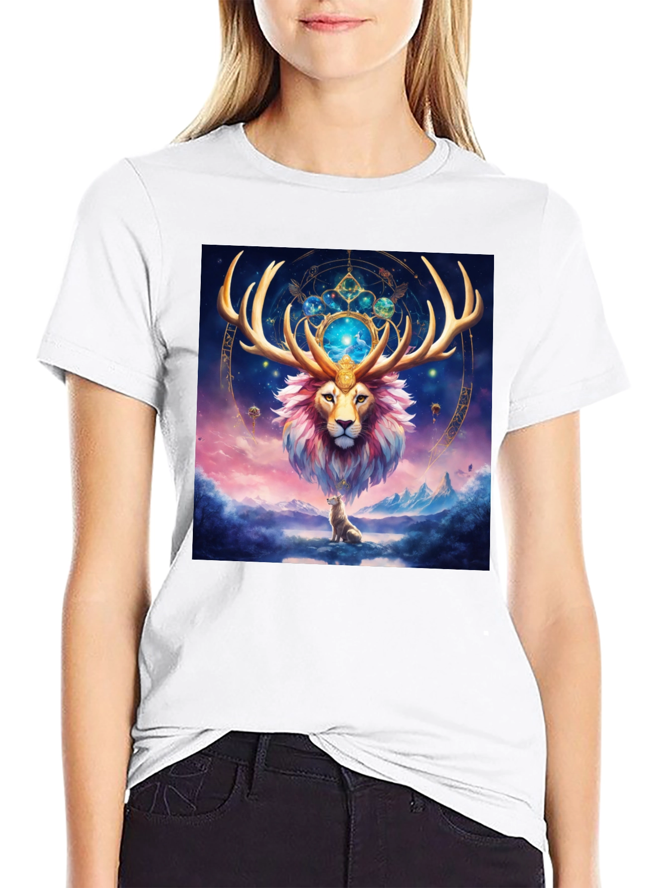 Mystic Lion T-Shirt - Zodiac Design