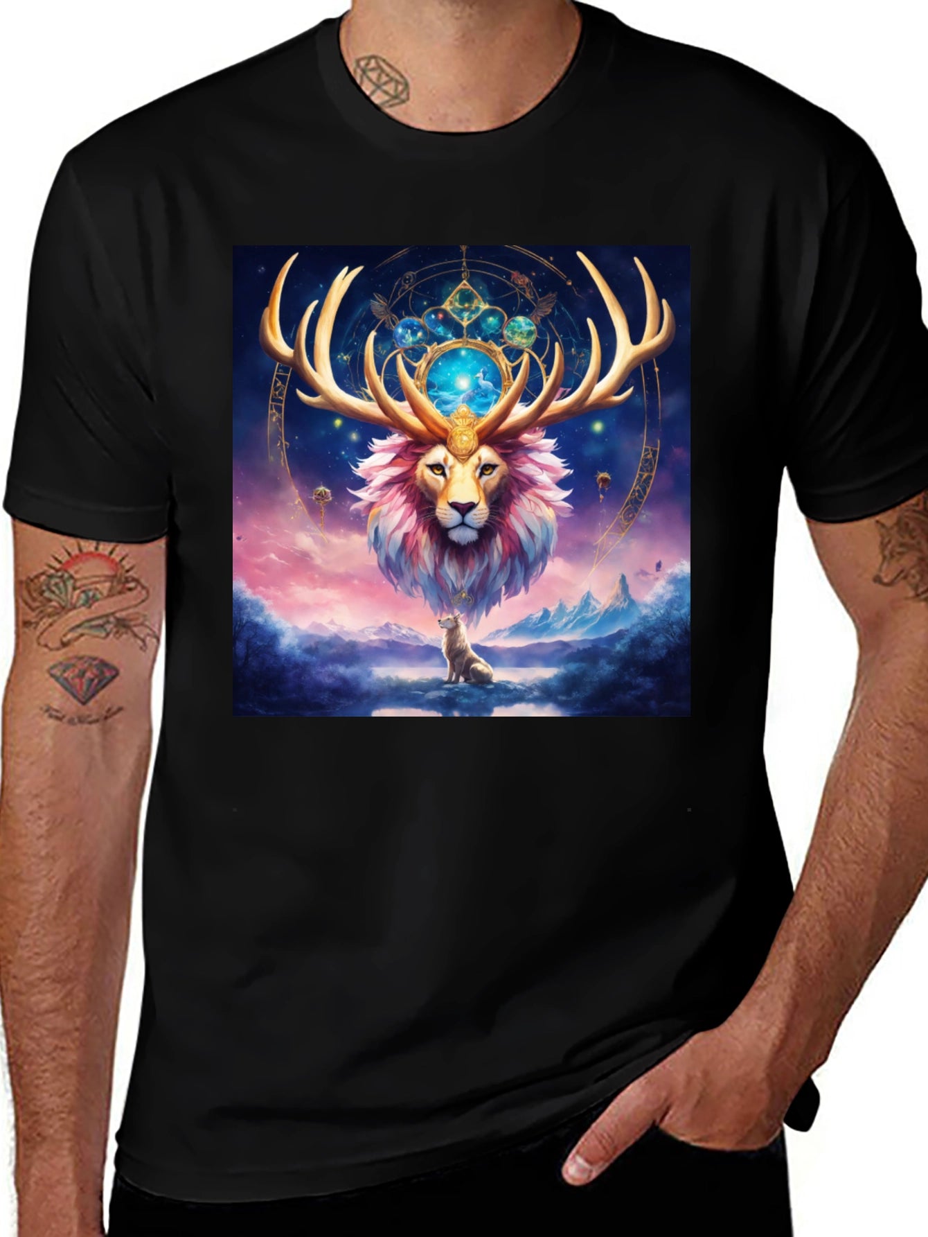 Mystic Lion T-Shirt - Zodiac Design
