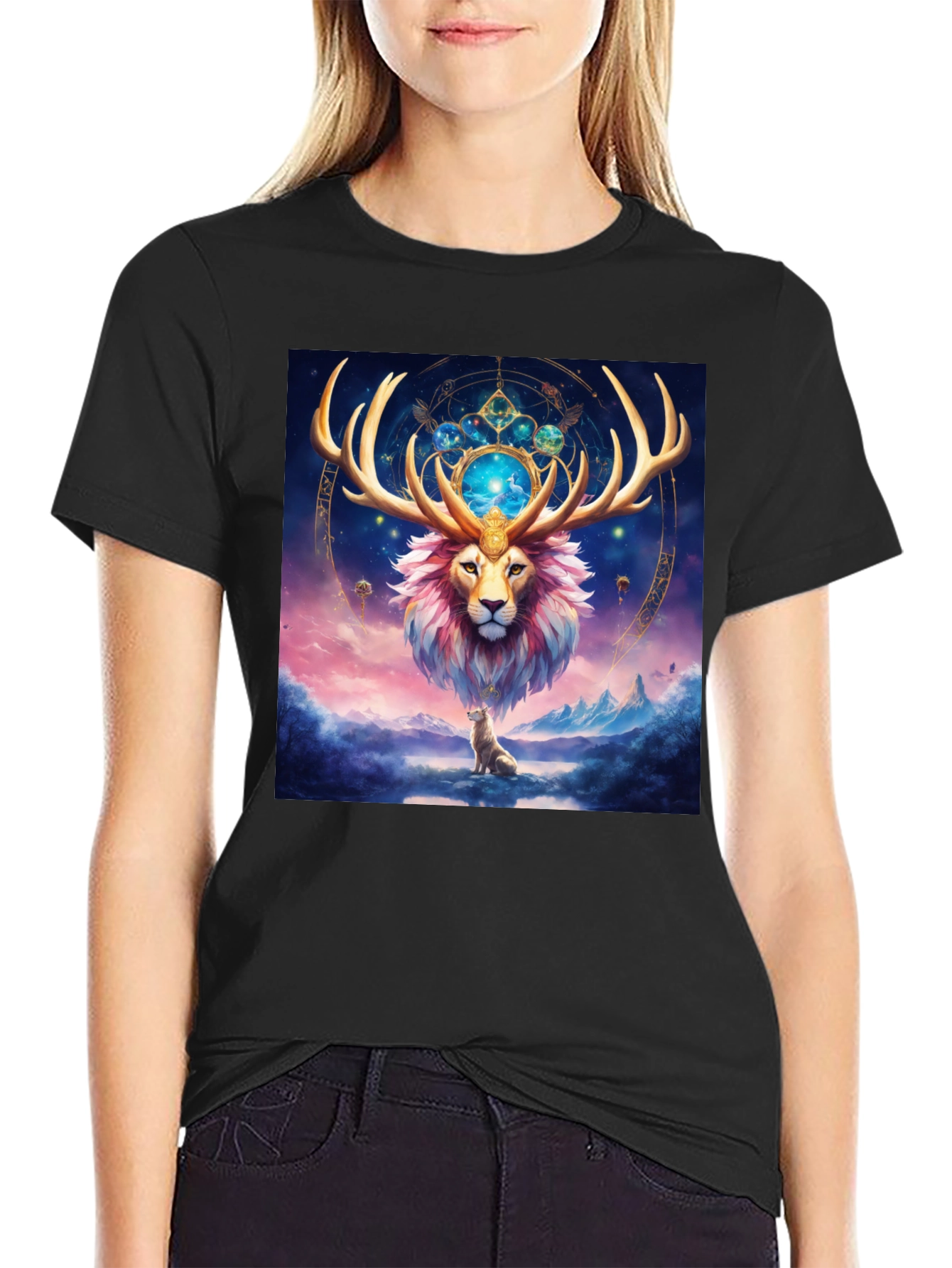 Mystic Lion T-Shirt - Zodiac Design