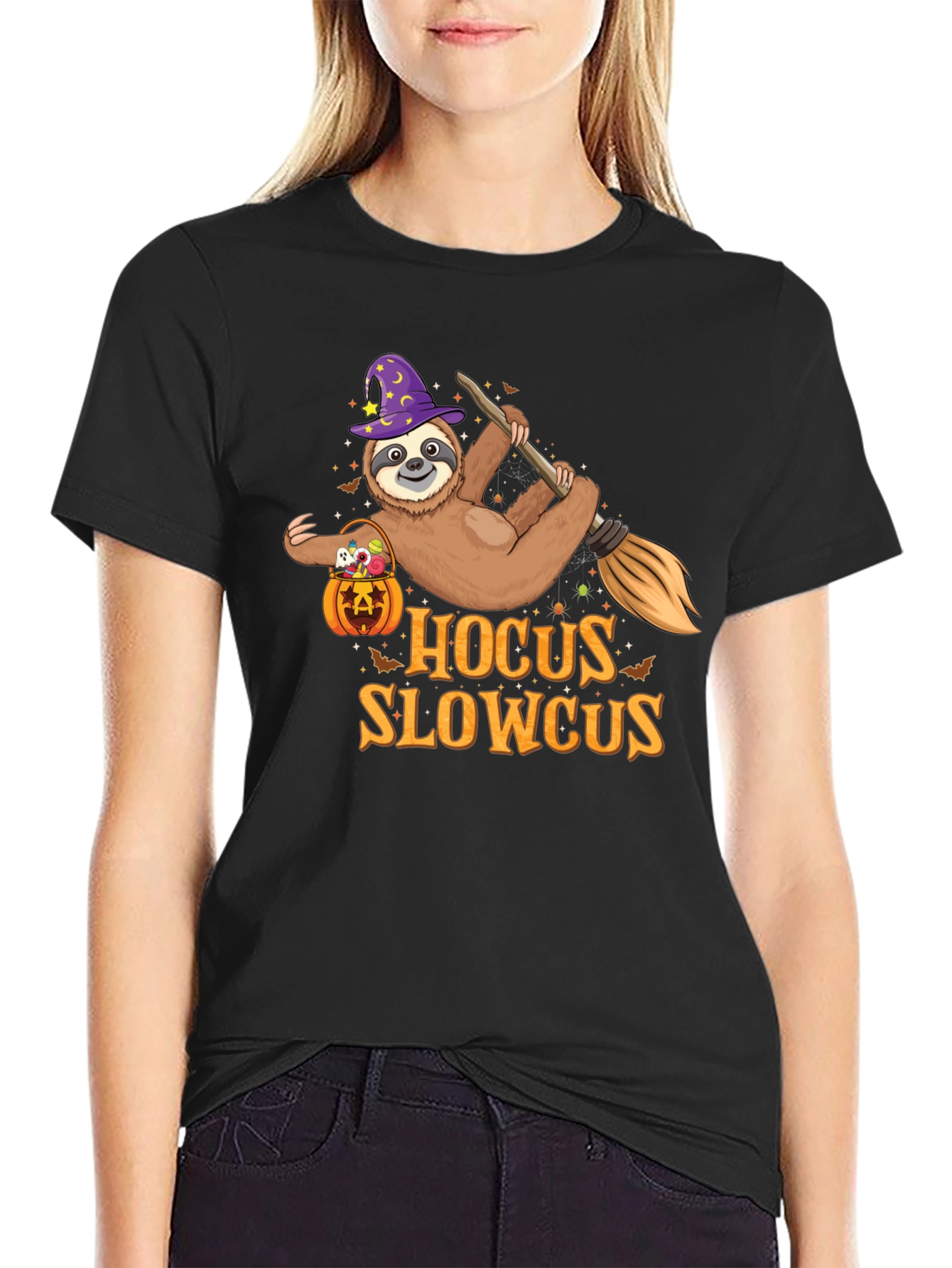 Hocus Slowcus Sloth Halloween T-Shirt
