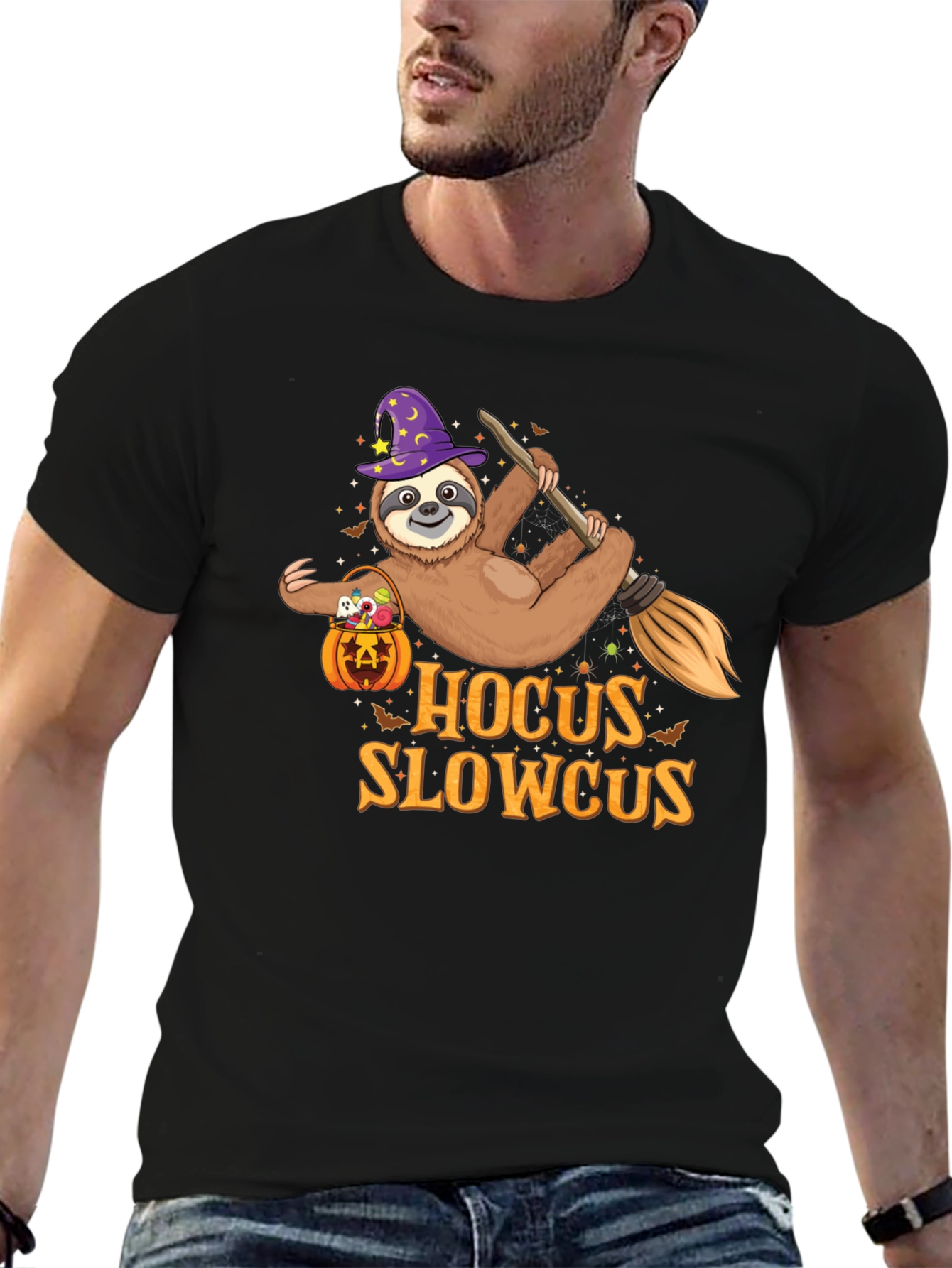 Hocus Slowcus Sloth Halloween T-Shirt