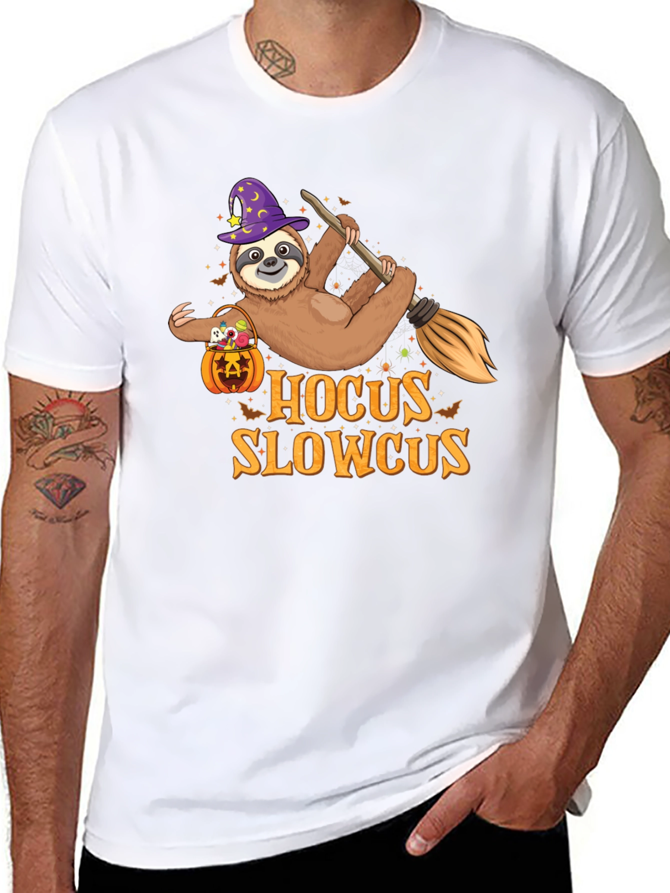 Hocus Slowcus Sloth Halloween T-Shirt