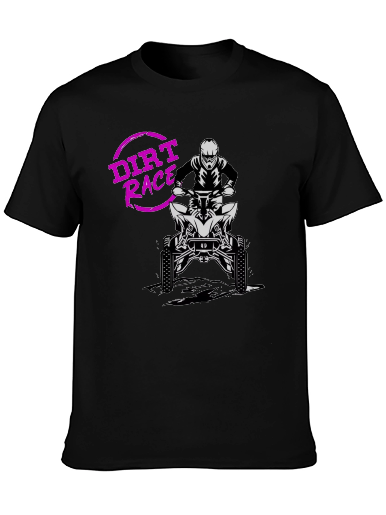 Dirt Race ATV Rider Graphic T-Shirt
