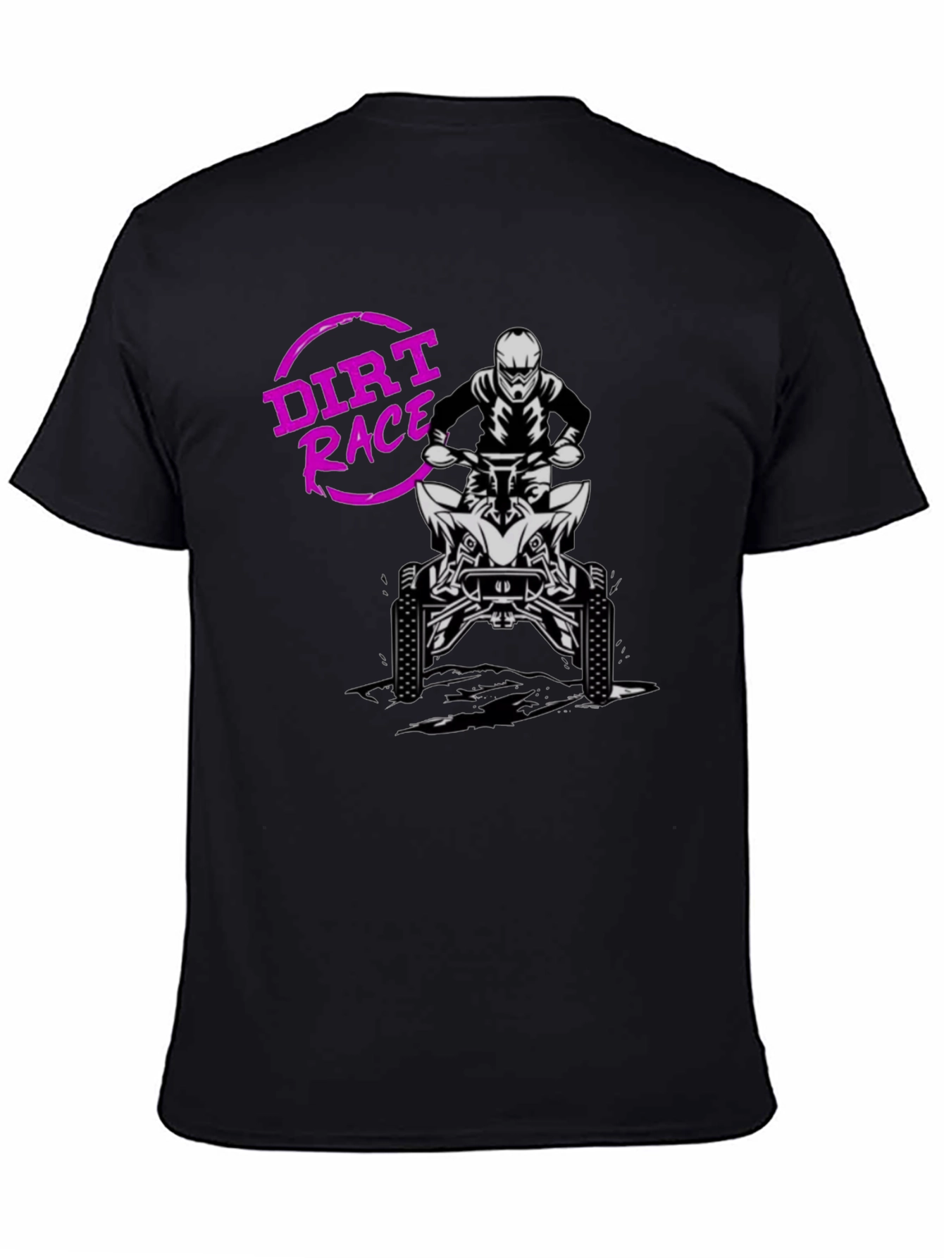 Dirt Race ATV Rider Graphic T-Shirt