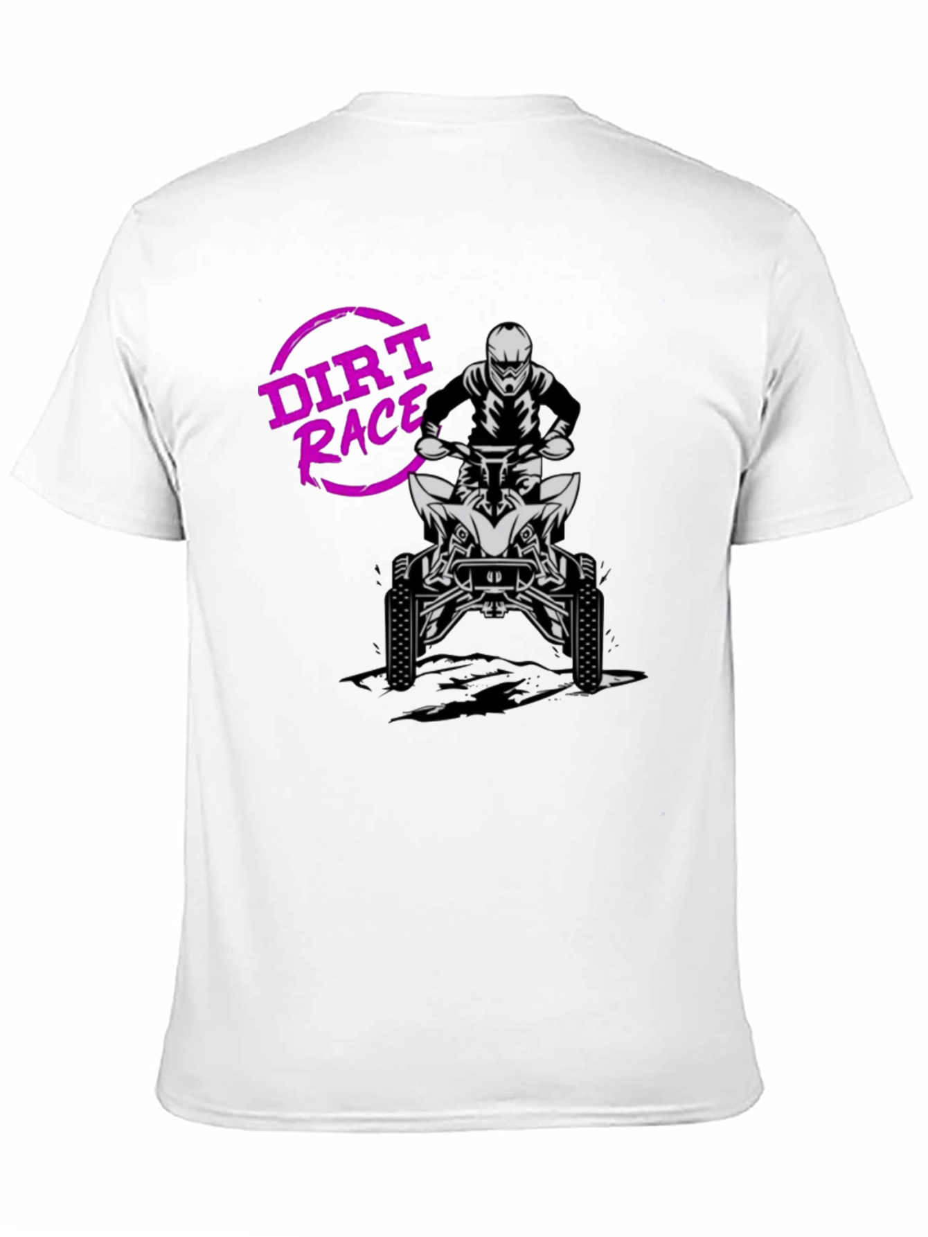 Dirt Race ATV Rider Graphic T-Shirt