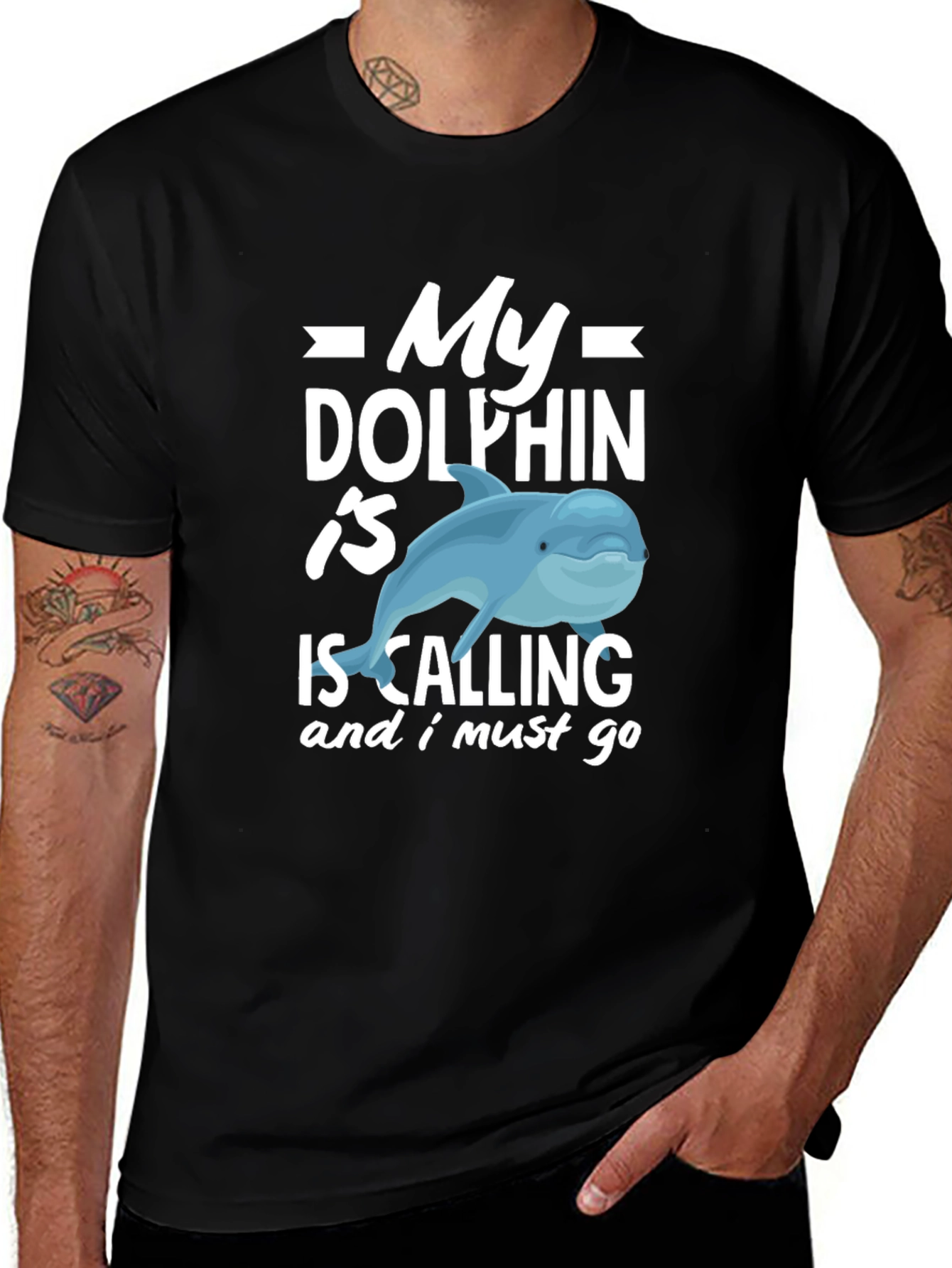 My Dolphin Is Calling Funny T-Shirt