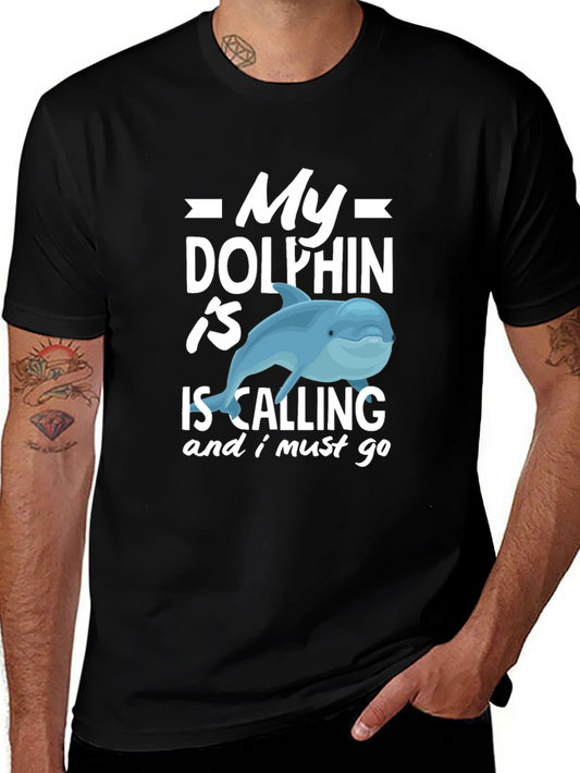 My Dolphin Is Calling Funny T-Shirt