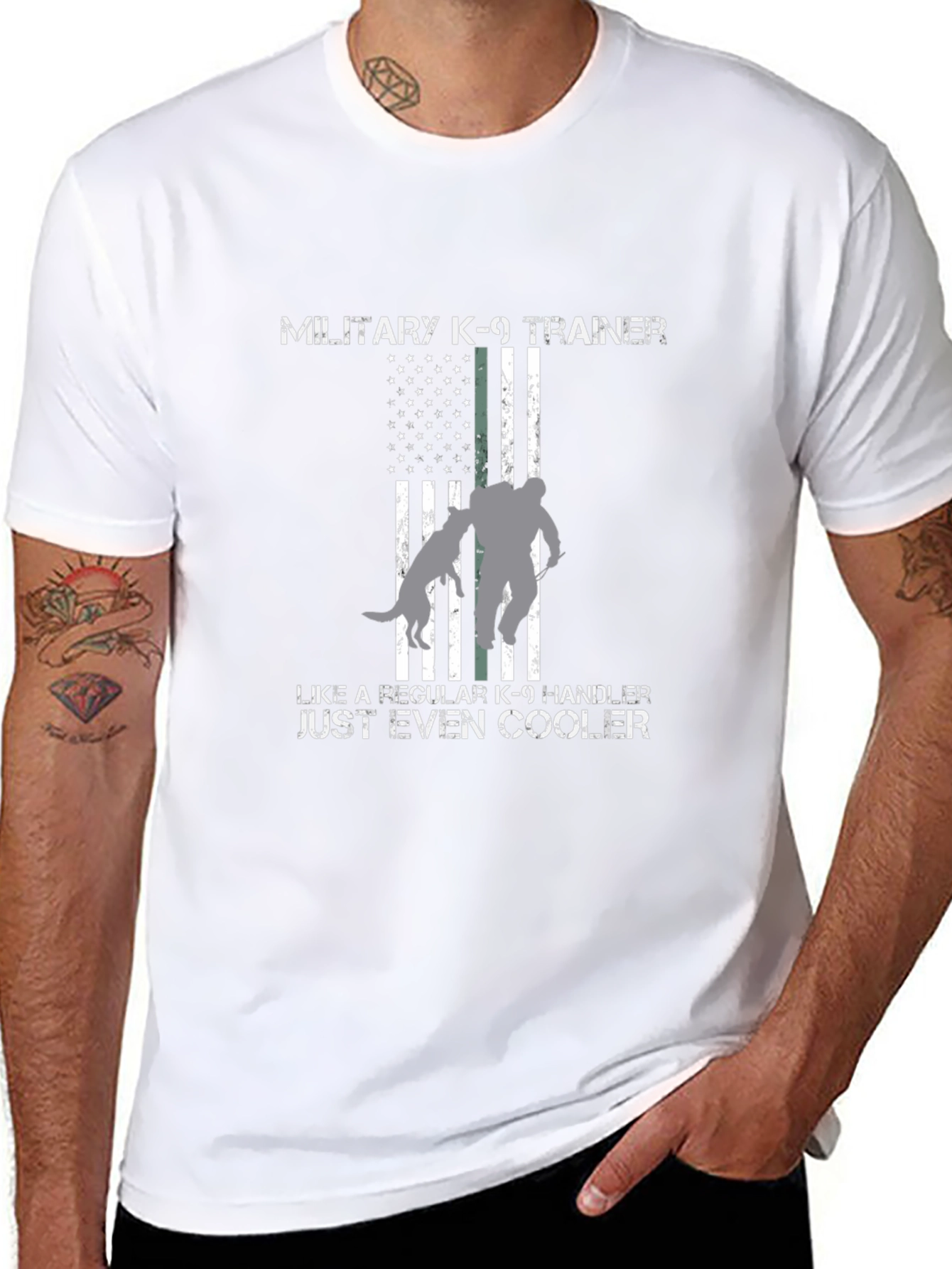 Military K-9 Trainer T-Shirt - Even Cooler