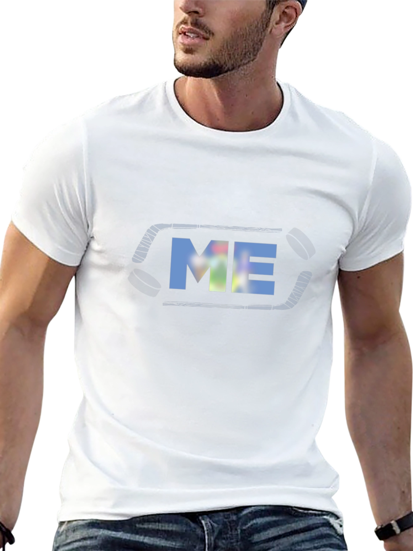 Hockey ME Graphic Tee - Stylish Black T-Shirt