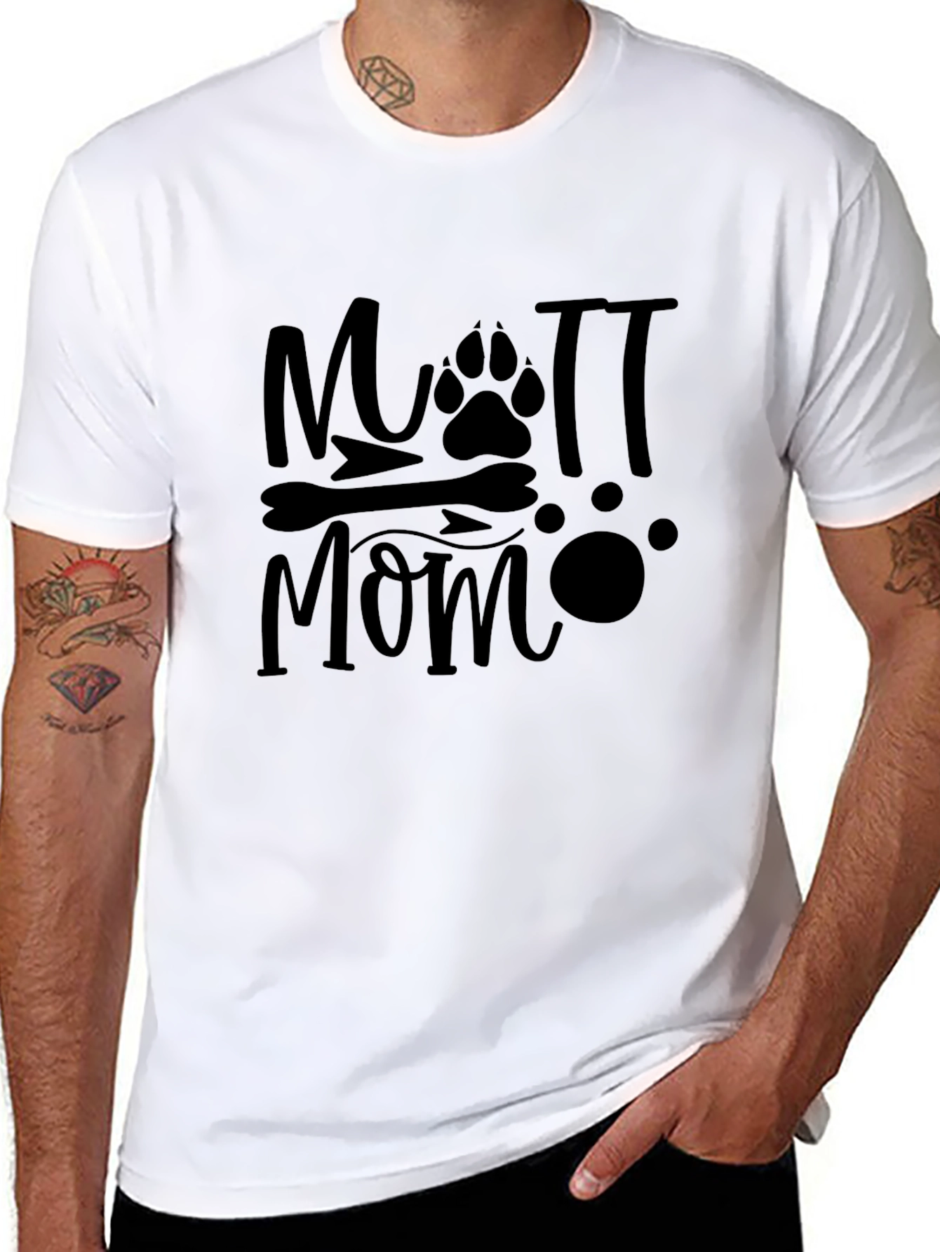 Mutt Mom Graphic Tee - Dog Lover T-Shirt