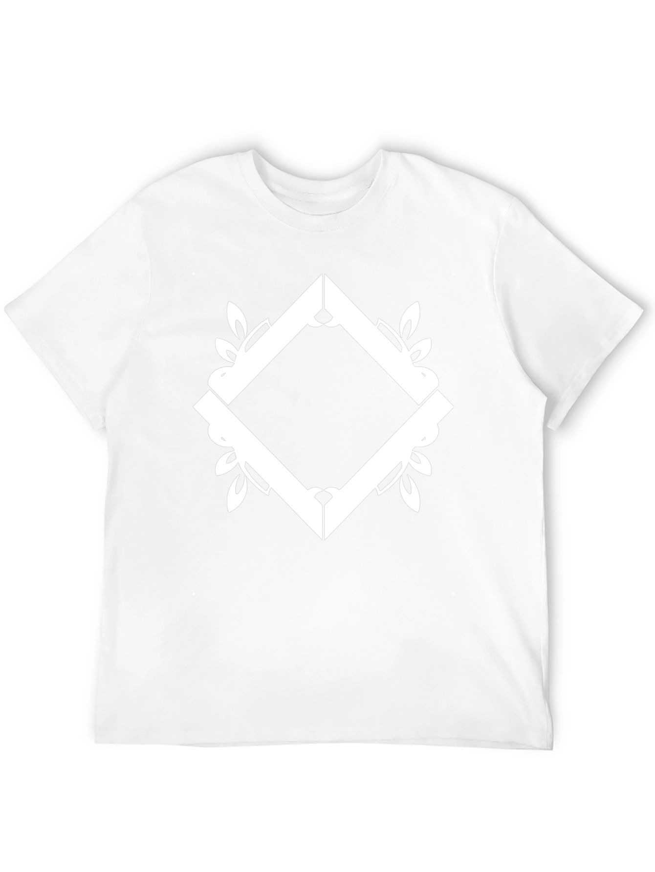 Abstract Diamond Graphic Black T-Shirt