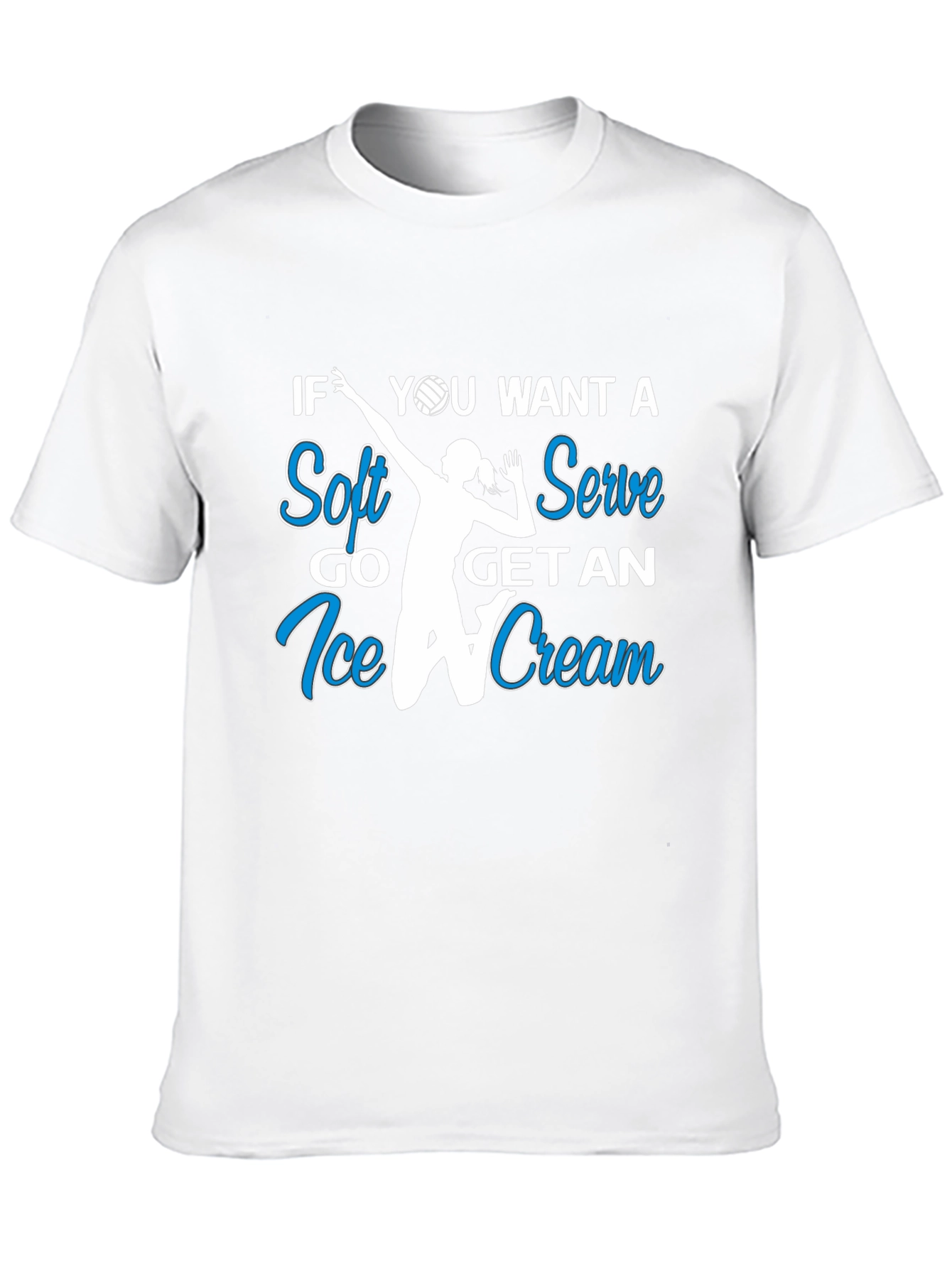 Volleyball T-Shirt: Soft Serve Get Ice Cream