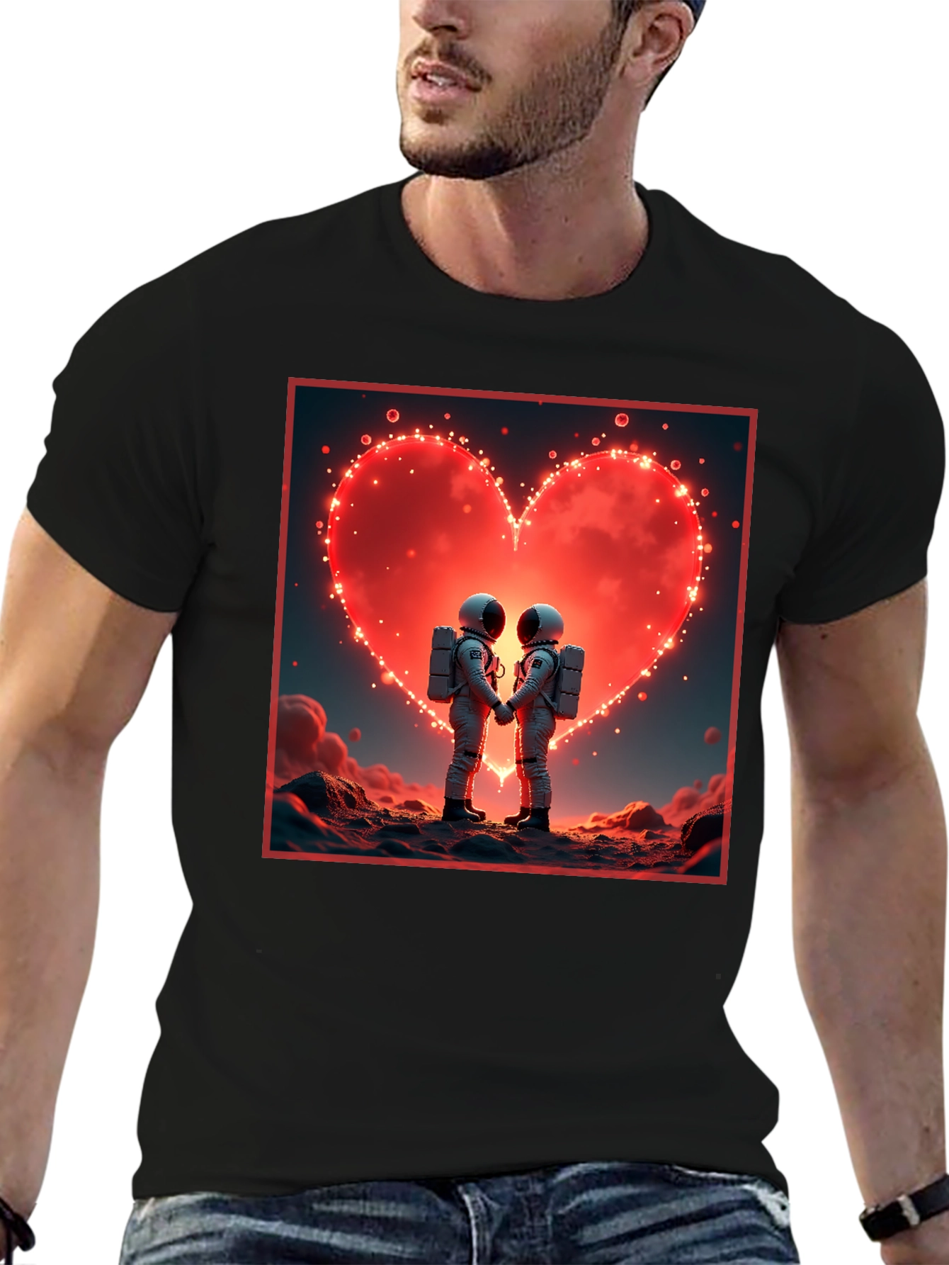Astronaut Love T-Shirt Space Romance Tee