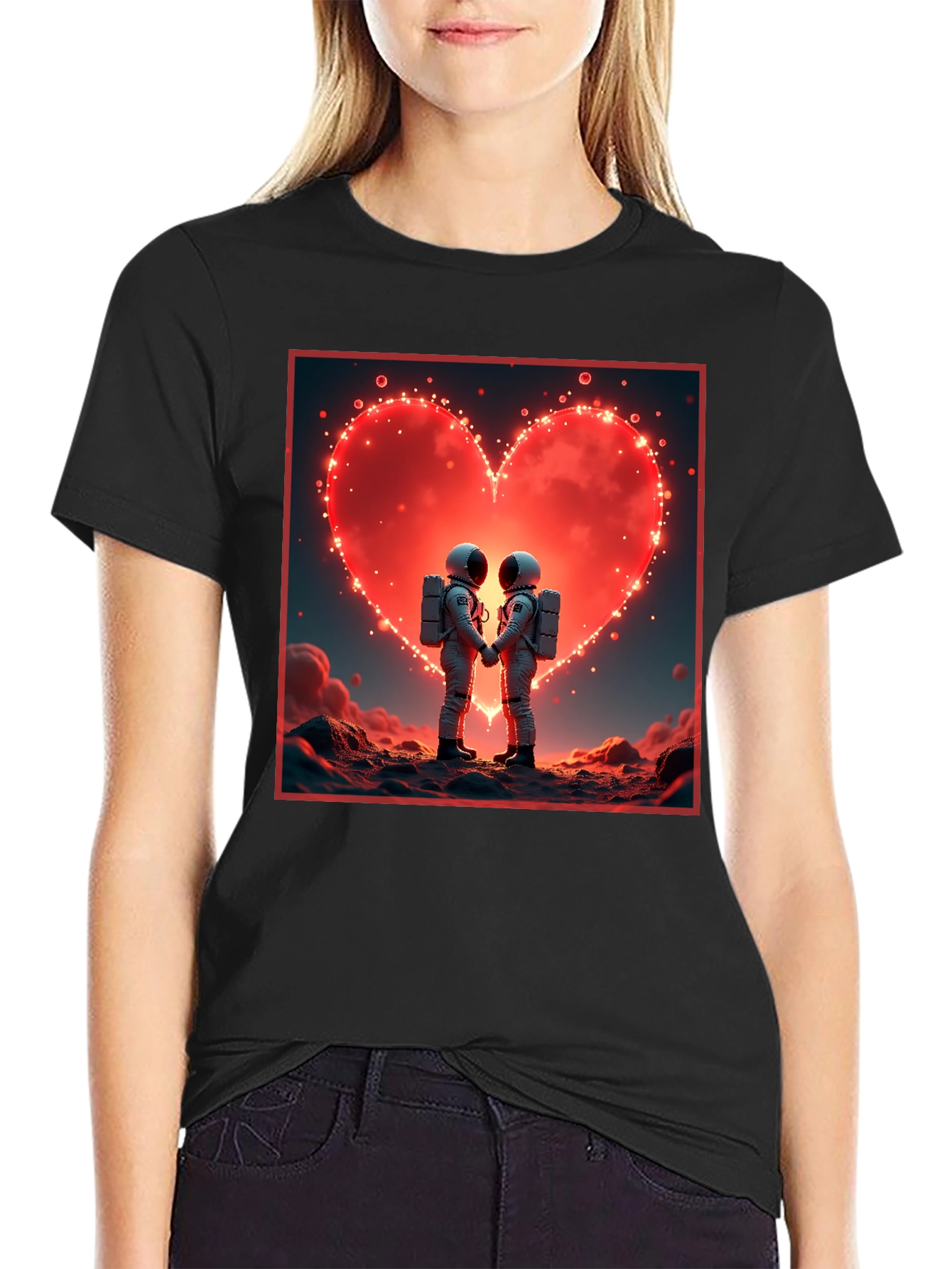 Astronaut Love T-Shirt Space Romance Tee