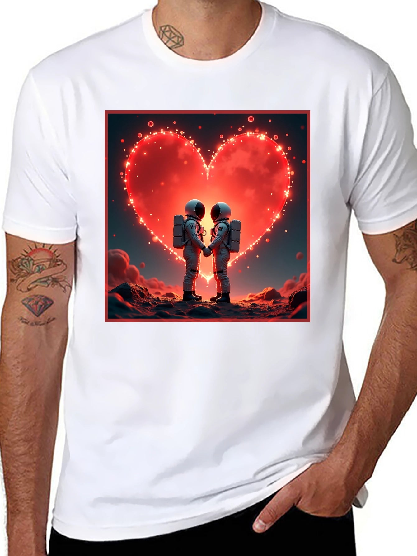 Astronaut Love T-Shirt Space Romance Tee