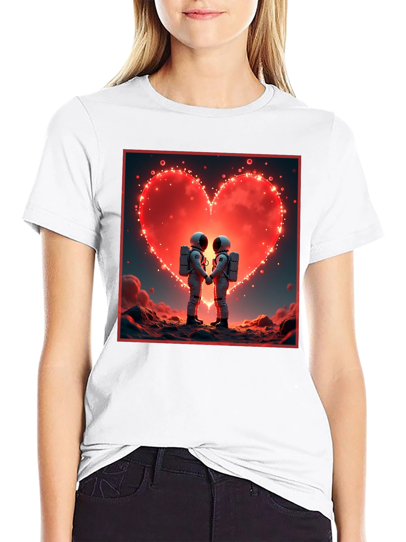 Astronaut Love T-Shirt Space Romance Tee