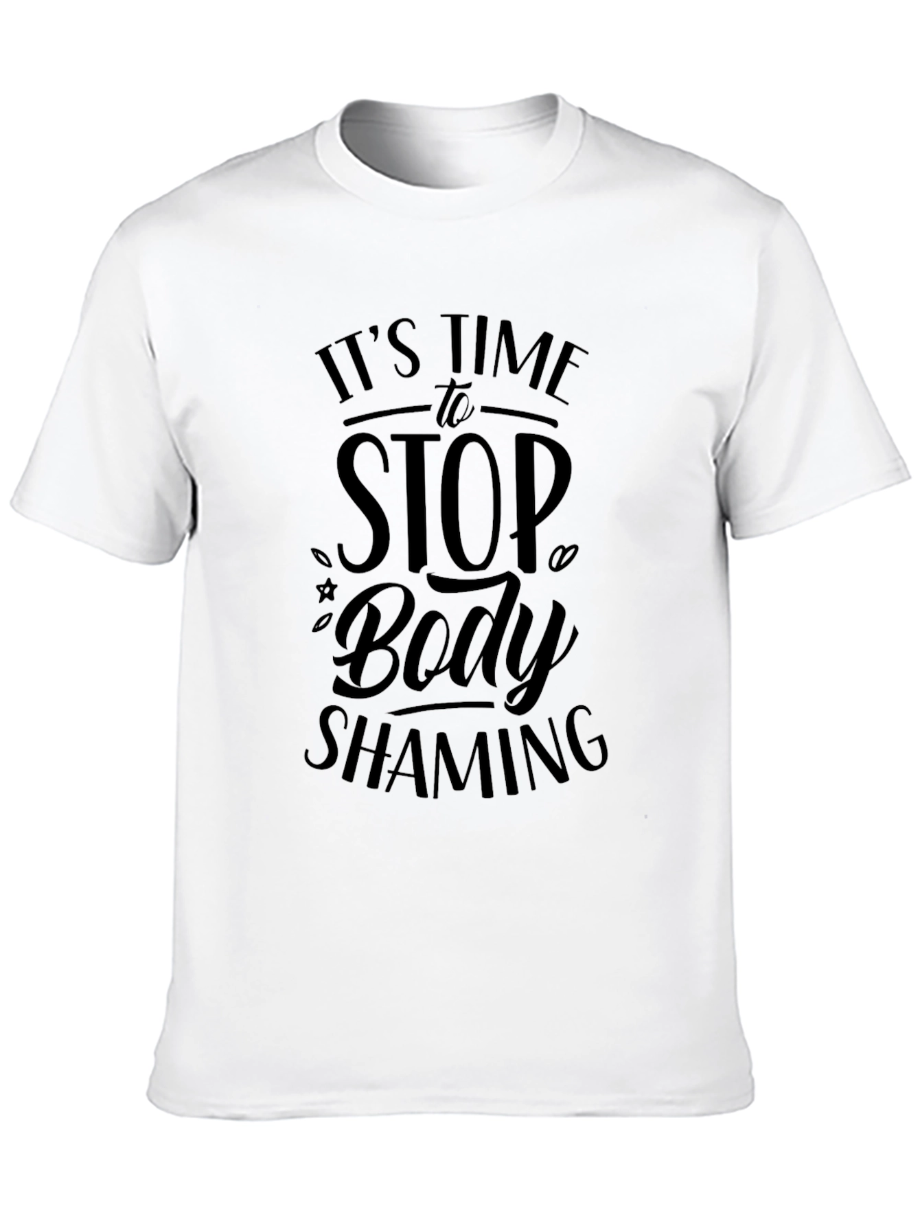 Stop Body Shaming Graphic Tee - Black Unisex