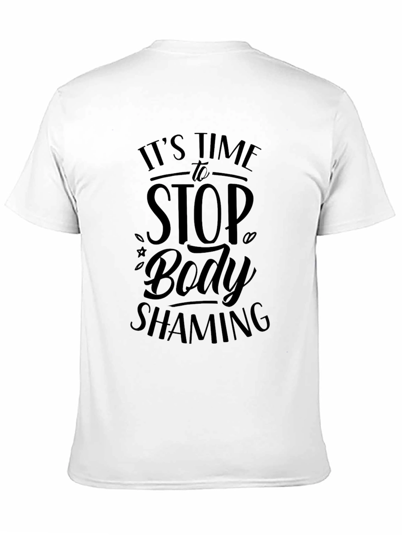 Stop Body Shaming Graphic Tee - Black Unisex