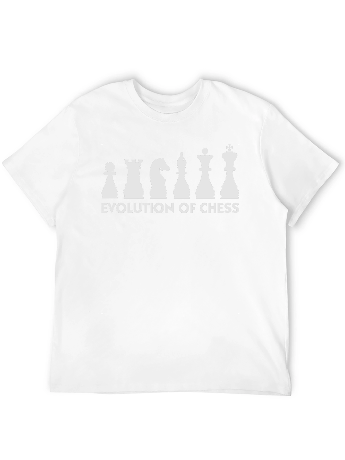 Evolution of Chess Graphic Tee - Black Cotton