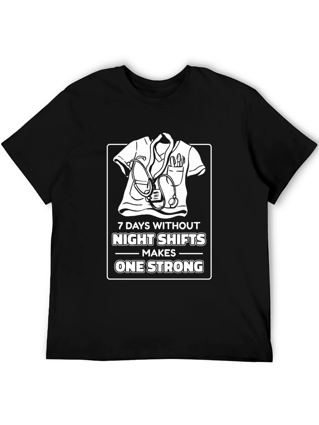 Night Shift Nurse T-Shirt - Strong and Dedicated
