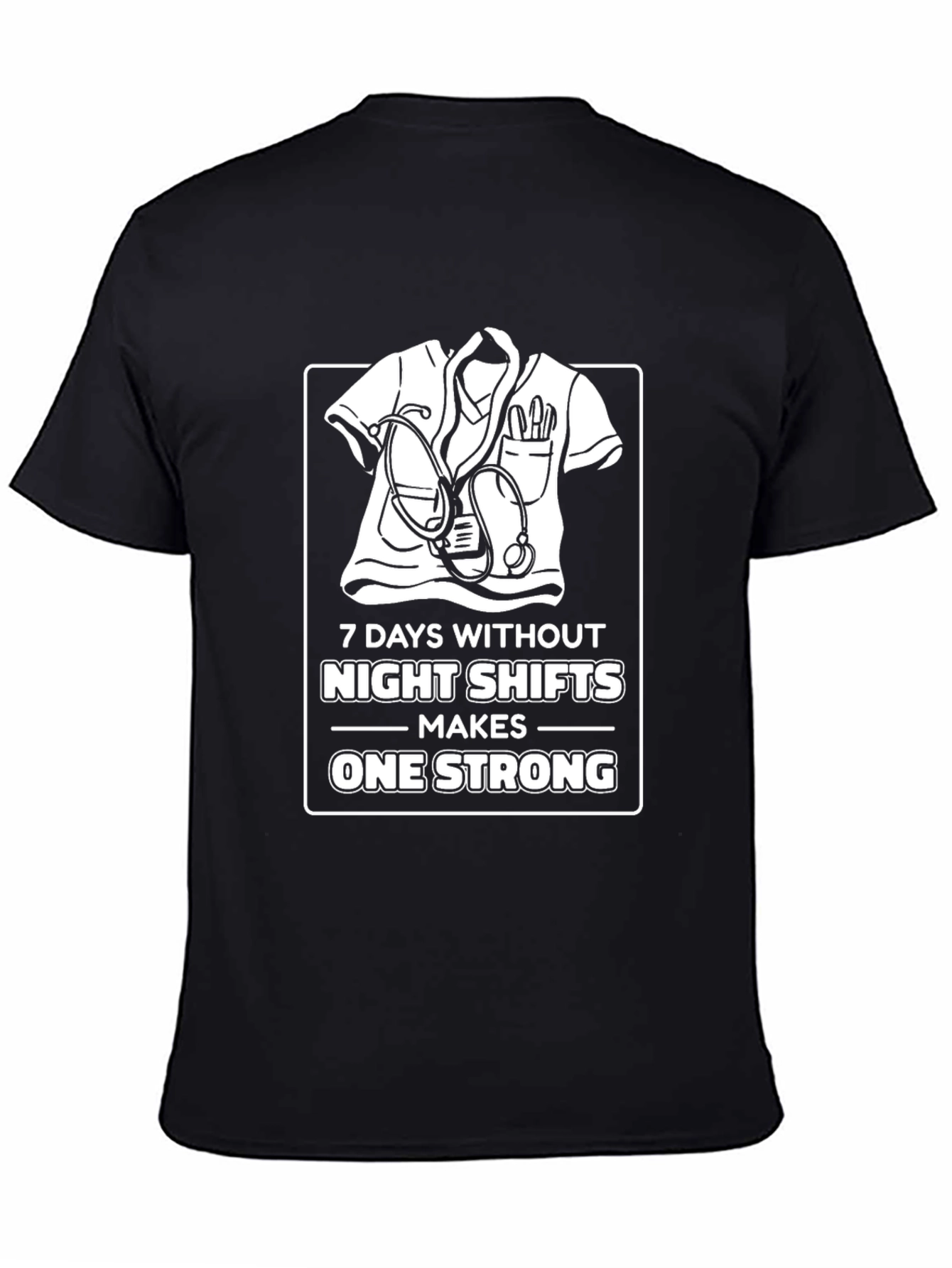 Night Shift Nurse T-Shirt - Strong and Dedicated