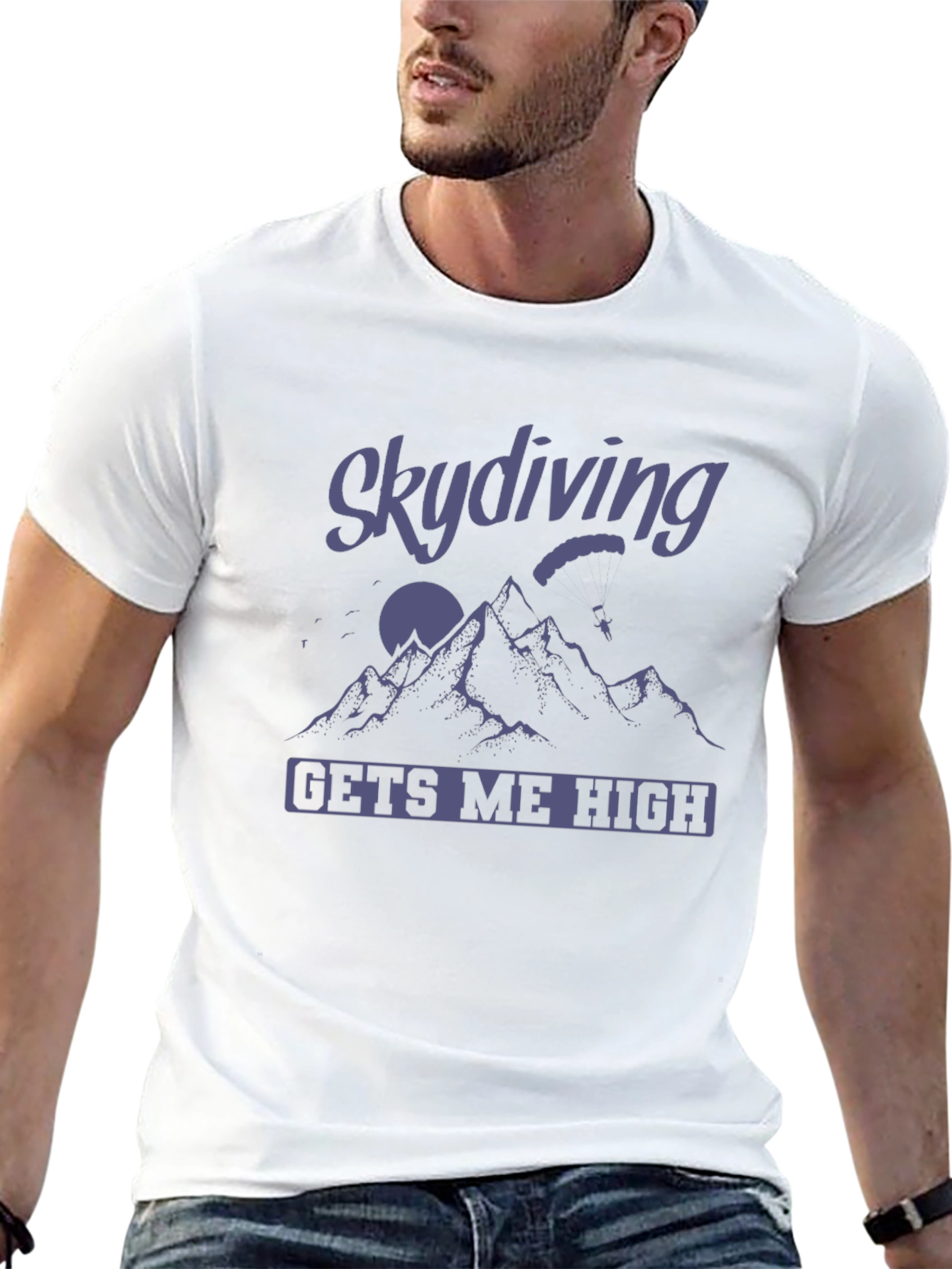 Skydiving Gets Me High T-Shirt
