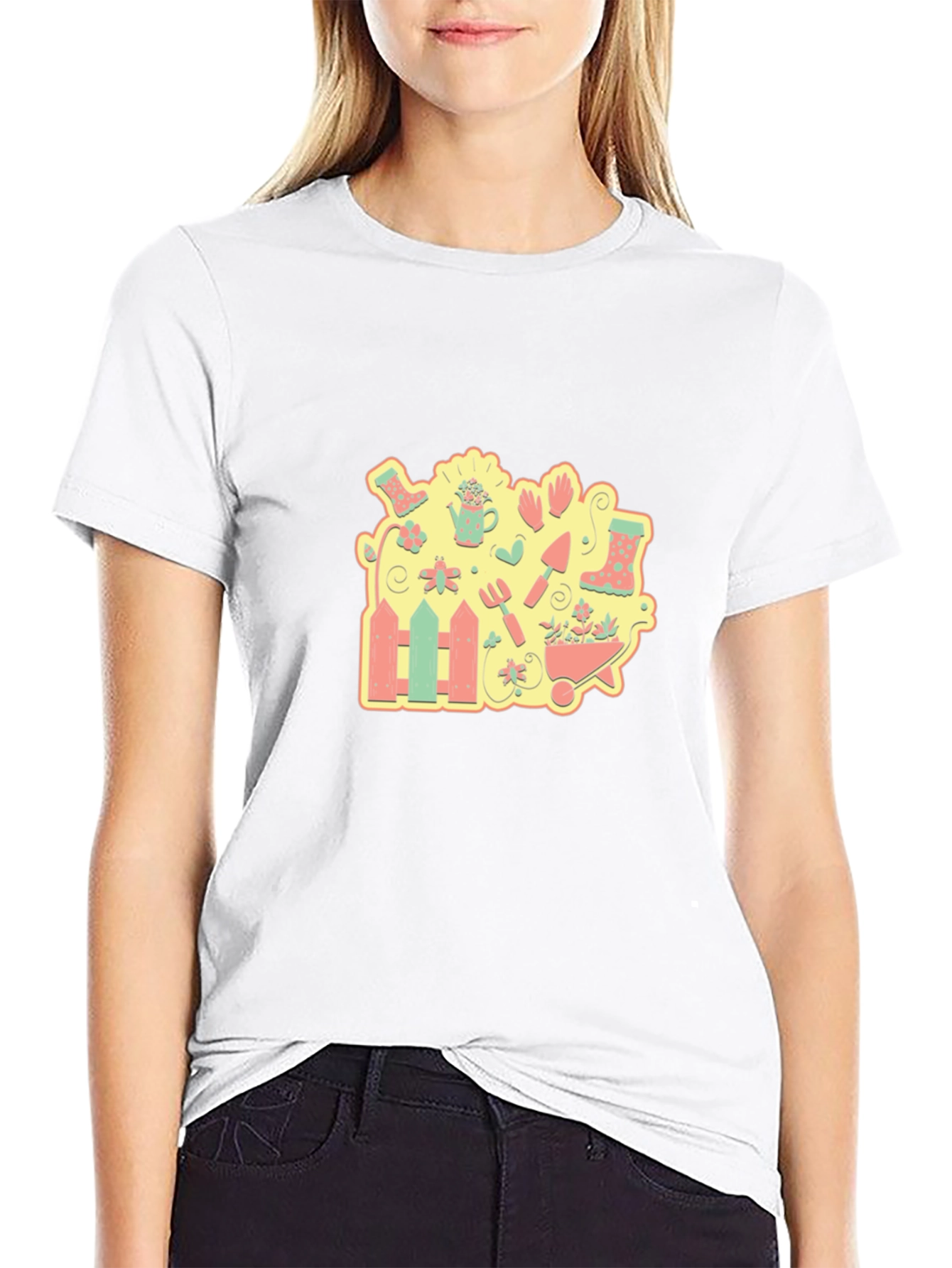 Gardening Graphic Tee - Black