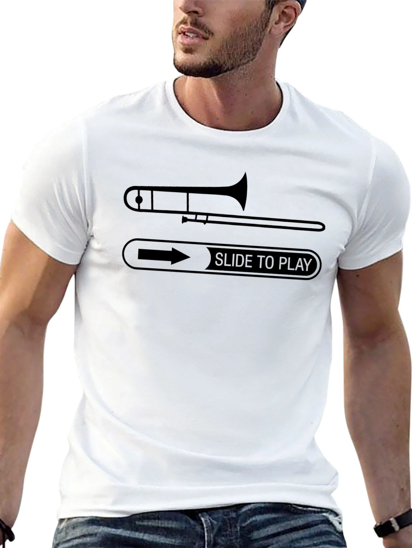 Trombone Slide to Play Graphic T-Shirt