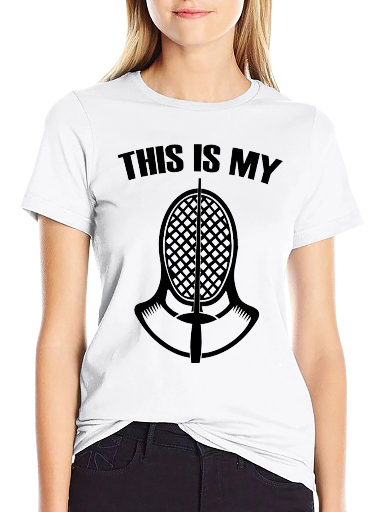 Fencing Mask T-Shirt: This Is My Fencing Mask