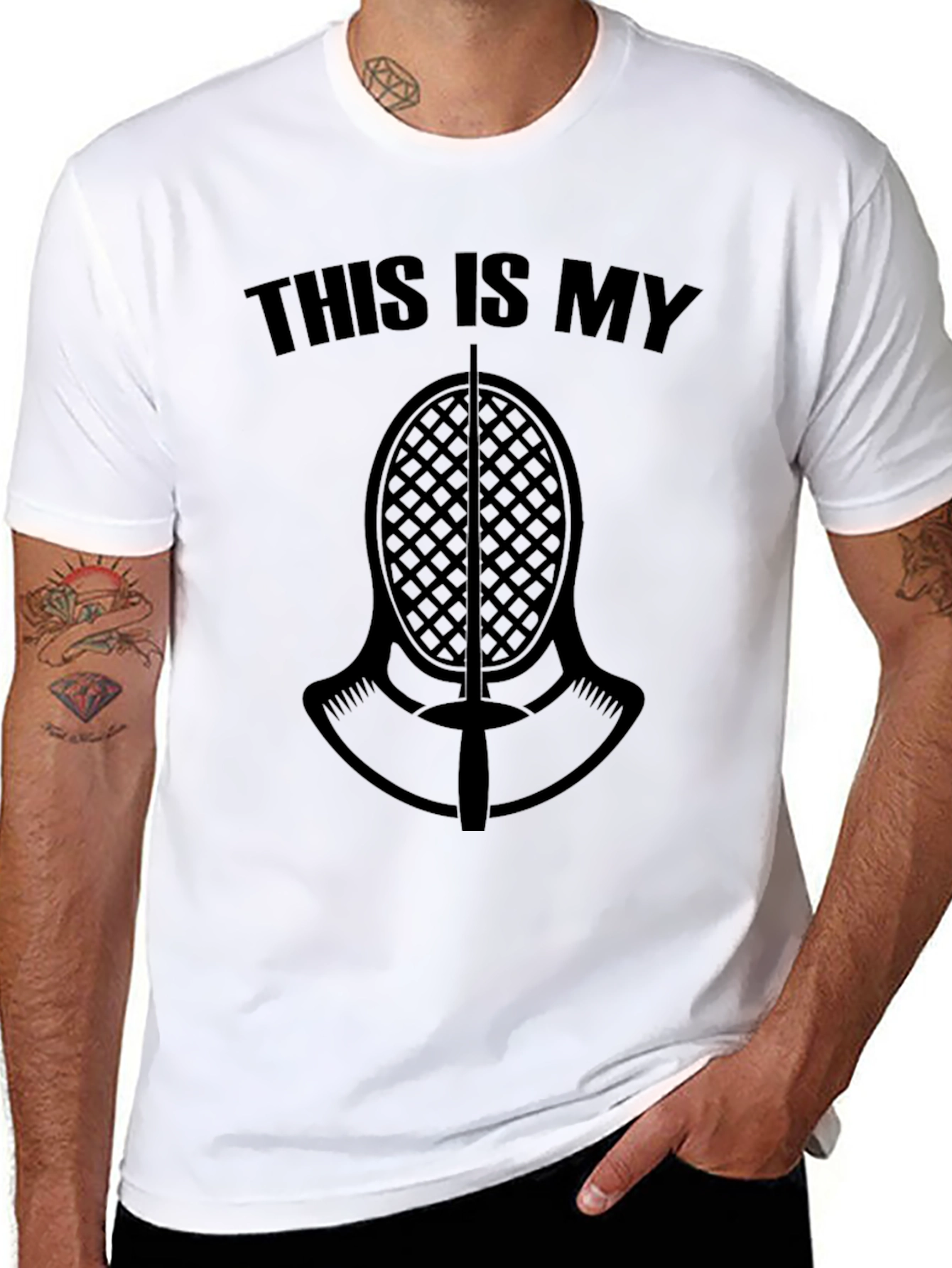 Fencing Mask T-Shirt: This Is My Fencing Mask
