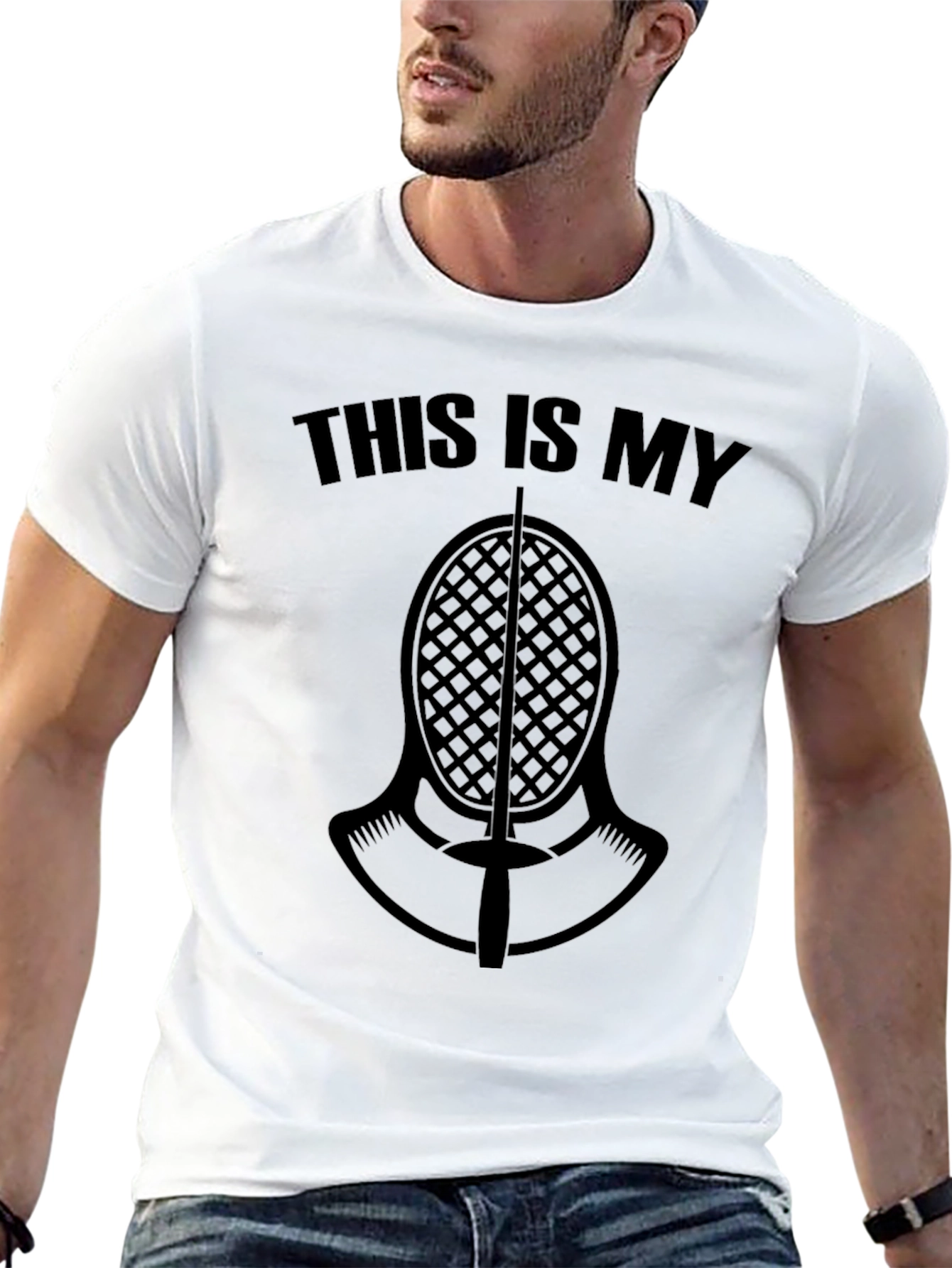 Fencing Mask T-Shirt: This Is My Fencing Mask